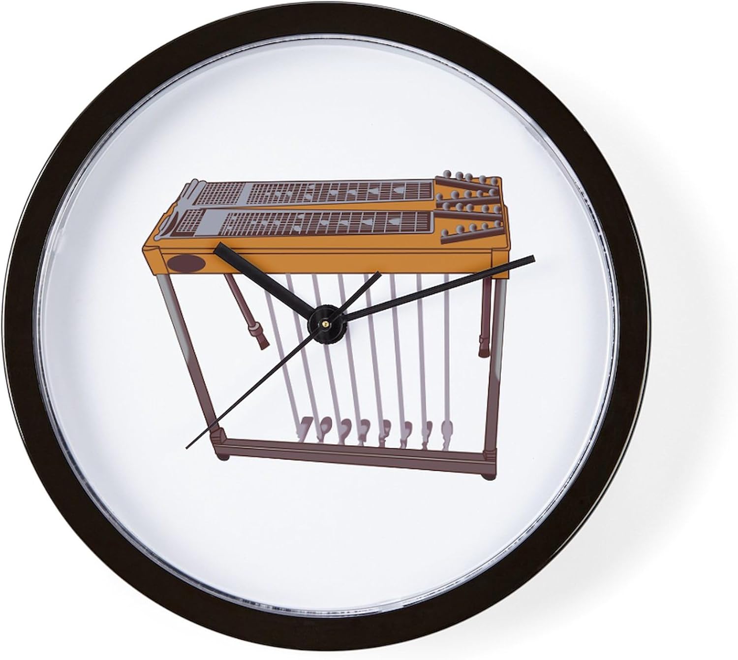 CafePress Steel Guitar 10" Wall Clock for Livingroom, Kitchen, or Office