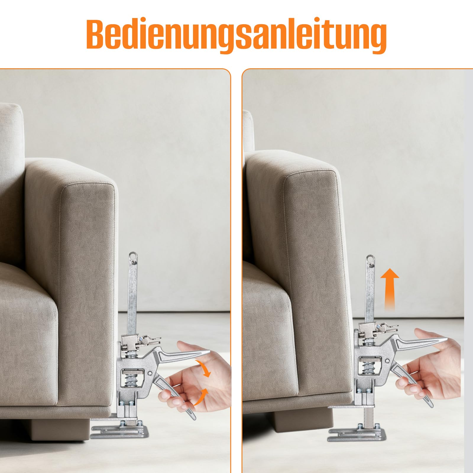 2 Stück Arbeitssparender Arm, Arm Handwerkzeugheber, mit Langsam und Schnell Hebefunktion, 200KG Tragfähigkeit, Hebewerkzeuge für Türen, Möbel, Schrank, Board-Heber