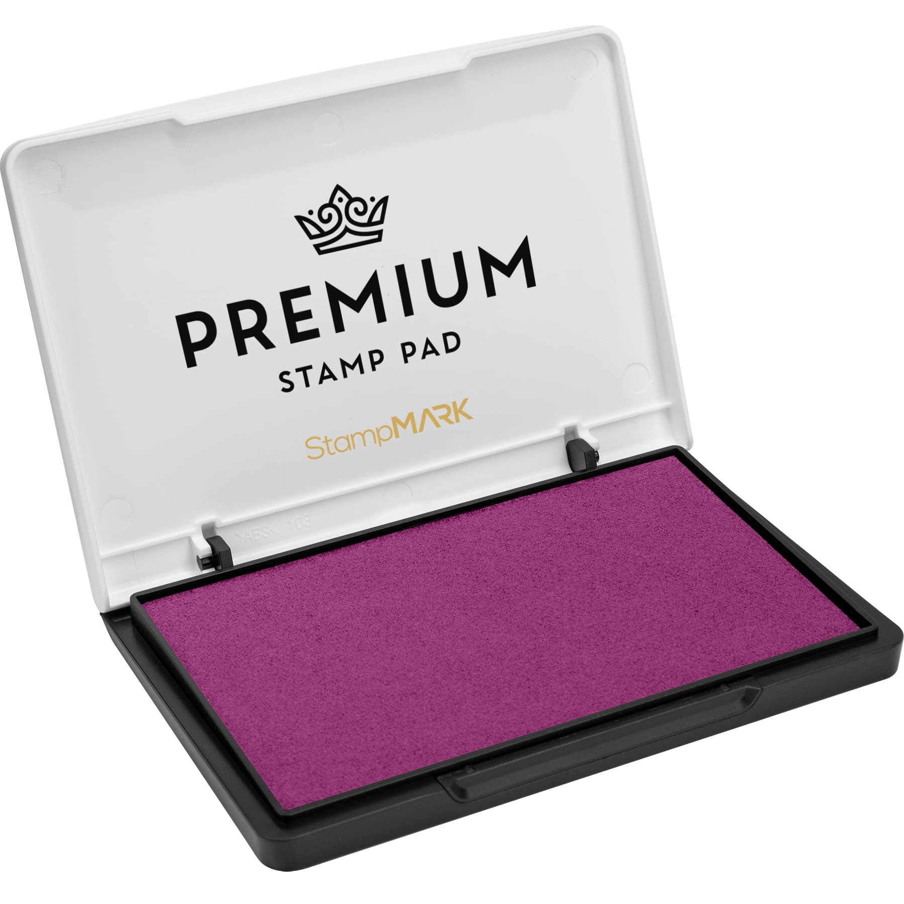 StampMark Almohadilla para sellos de tamaño mediano, color morado magenta, elige entre 15 colores de tinta