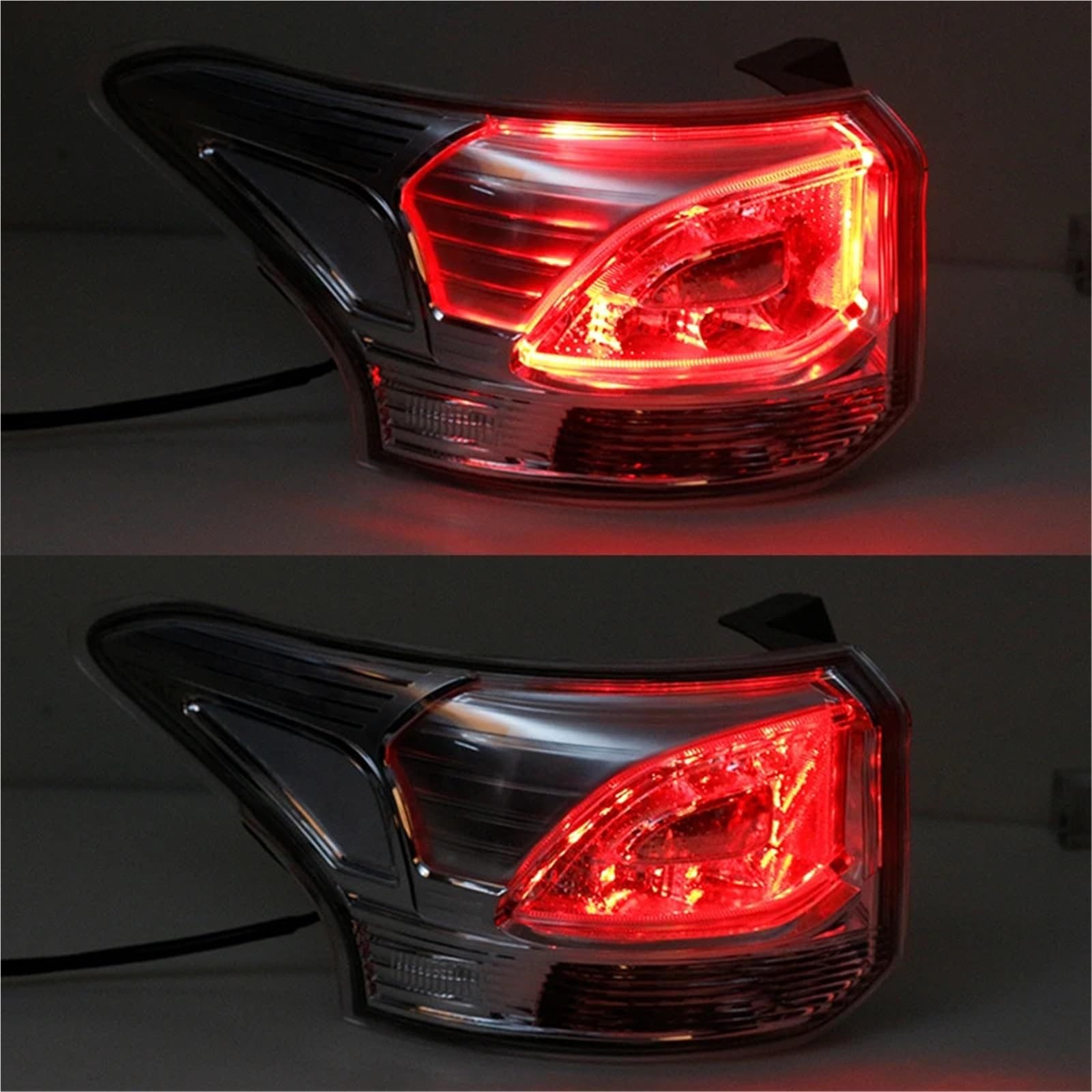 Lampa tylna zespolona Tylne światło LED samochodu, zestaw lamp tylnych, światło ostrzegawcze hamulca, światło przeciwmgielne do Mitsubishi OUTLANDER 2014 20158330A790 tylne światła LED(Left)
