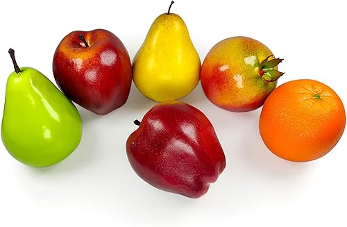 Miniatura 2 de Paquete de frutas artificiales, frutas falsas para decoración del hogar, juego de frutas de simulación, juego de frutas sintéticas para decoración