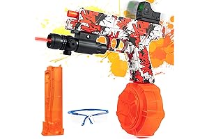 Drum-Fed Electric Gel Ball Blaster: Splatting Precision with Rapid Fire