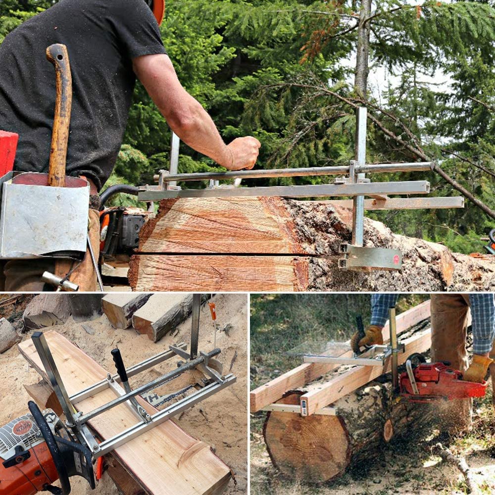 Hazlewolke 36 Inch Chainsaw Mill Planking Milling, Chainsaw Accessories