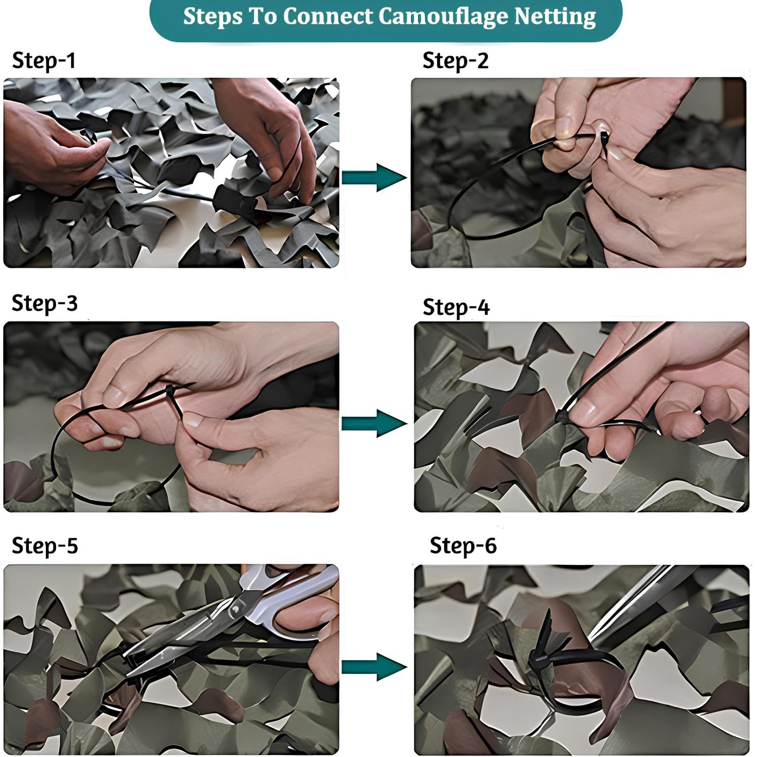 Malla De Camuflaje Sombra 3x4.0m - Red De Camuflaje Decorativa Shading Net Ligera Fácil De Transportar Caza Y La Observación De Aves(6 * 9.0m)