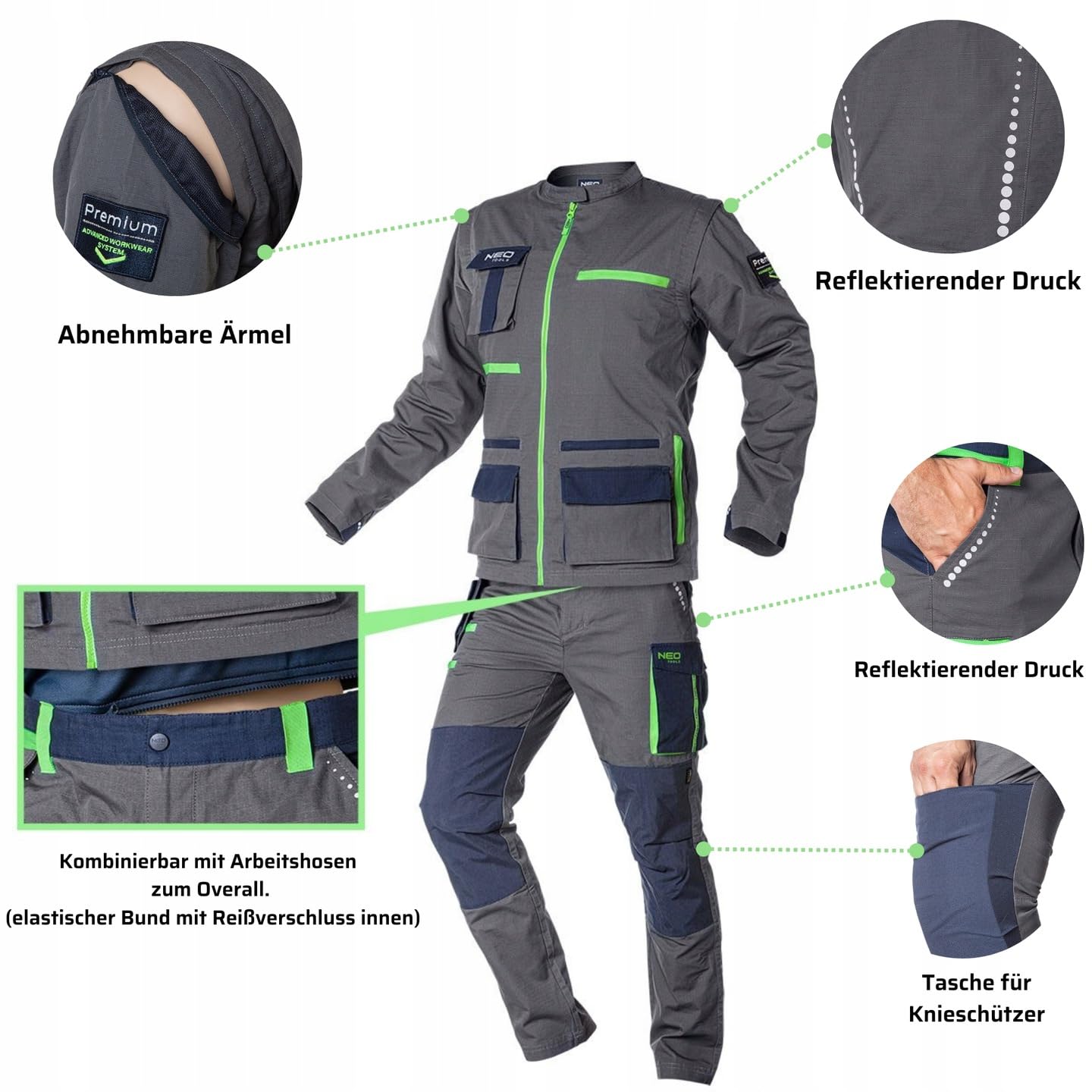 NEO TOOLS X Gilet da lavoro Uomo (Pacco da 1)