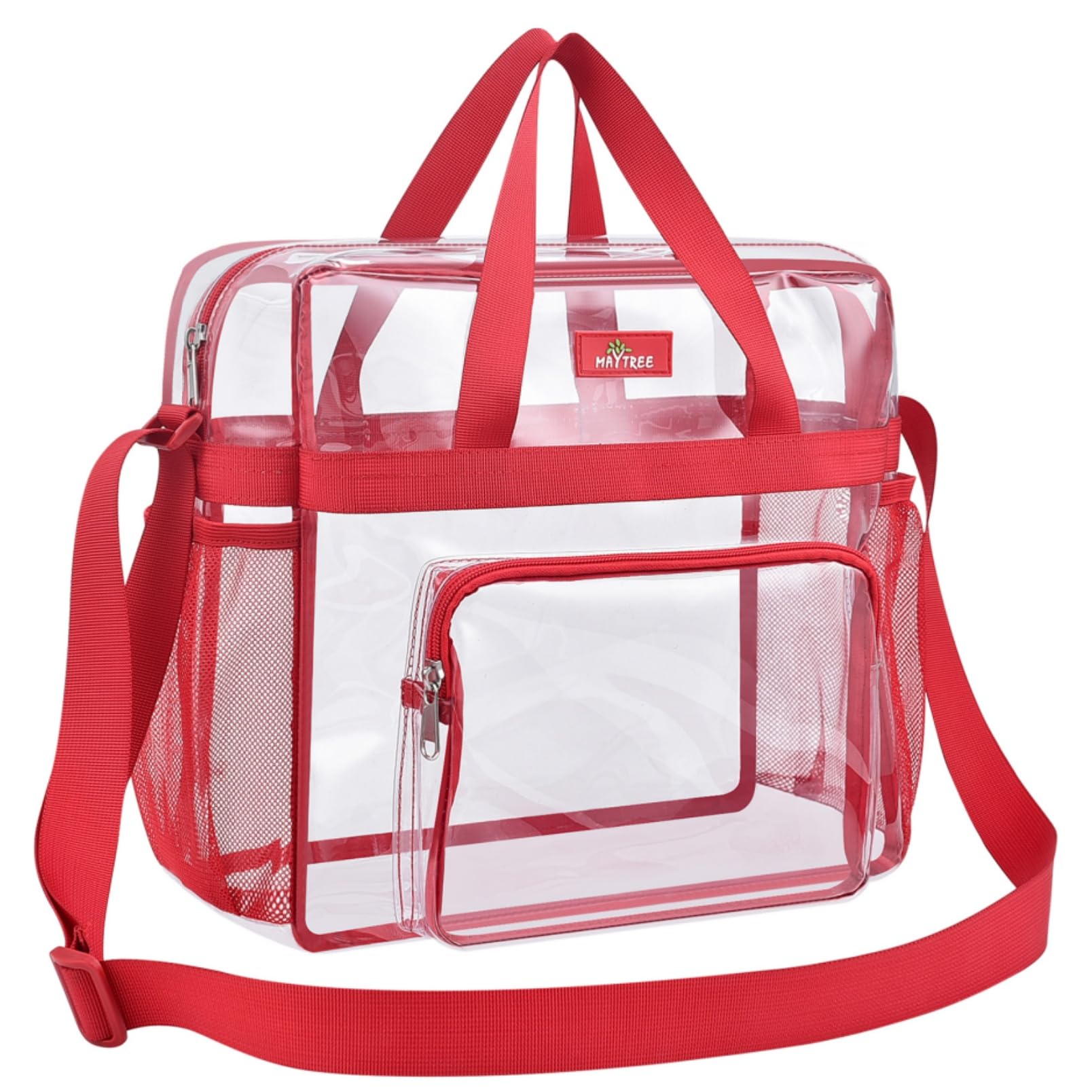 Bagenius Clear Tote Bag Stadium Approved, Game Day Satchel Bag with ‌Non-detachable Reinforced Strap for Concert, Work, Sport — view 8