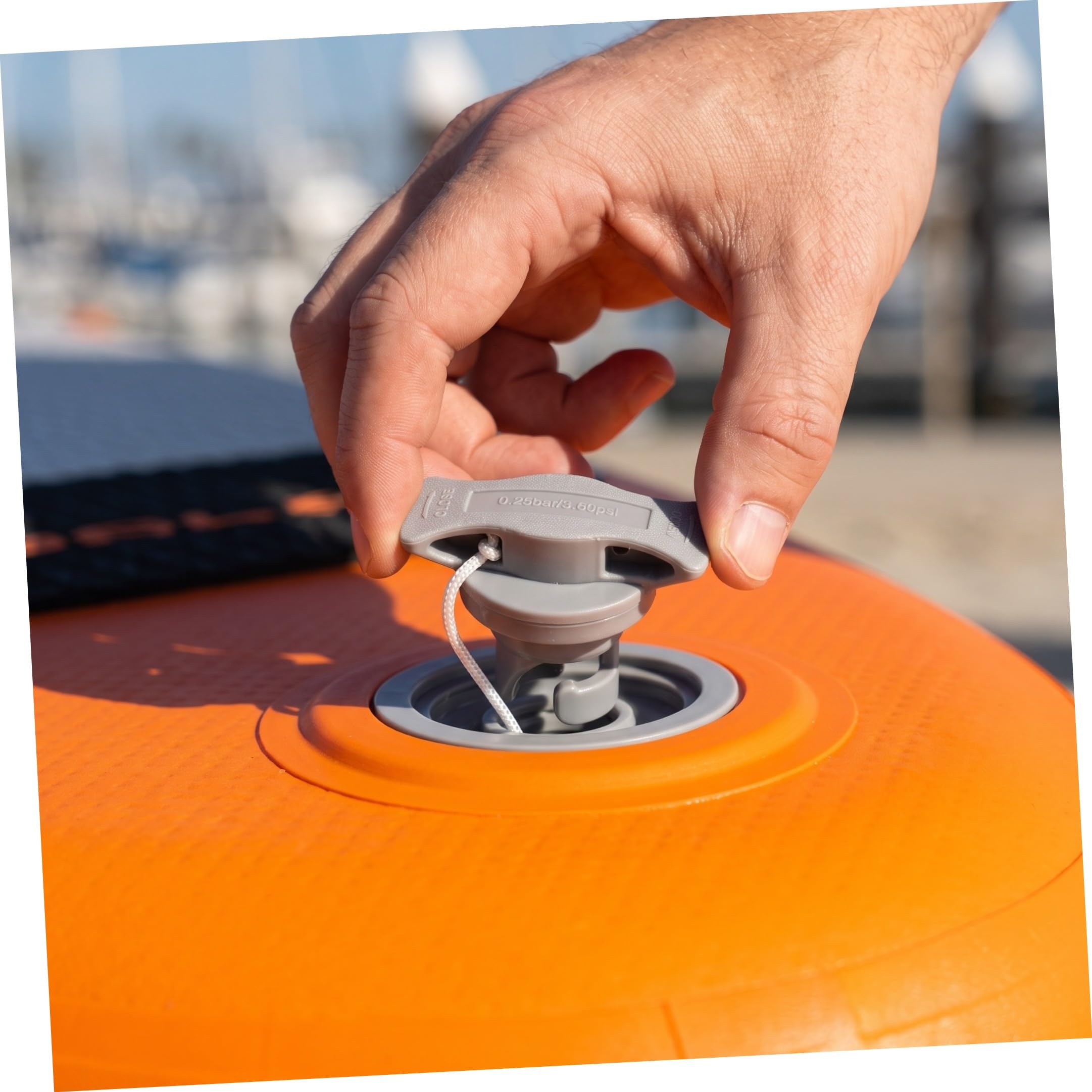 Gatuida Coperchio Valvola Aria per Kayak e Gommone in PVC, 2 Pezzi | Copertura Aria per Paddle Board Gonfiabile, Tenuta Forte Anti-perdita, Ricambio 1, 97x1, 38 Pollici