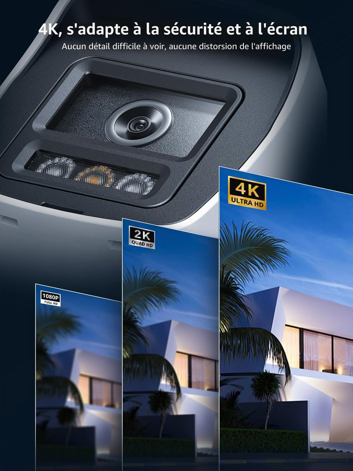 ANNKE Caméra IP PoE 4K 8MP Extérieure avec Vision Nocturne Couleur
