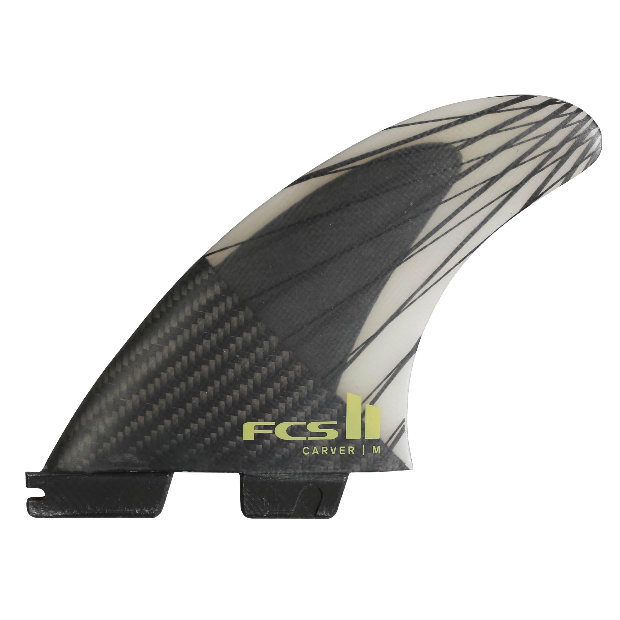 サーフィン・ボディボード FCS II CARVER PC CARBON TRI SET(MEDIUM) FCS II Carver PC Carbon Medium Eucalyptus Tri Fins, Surfing