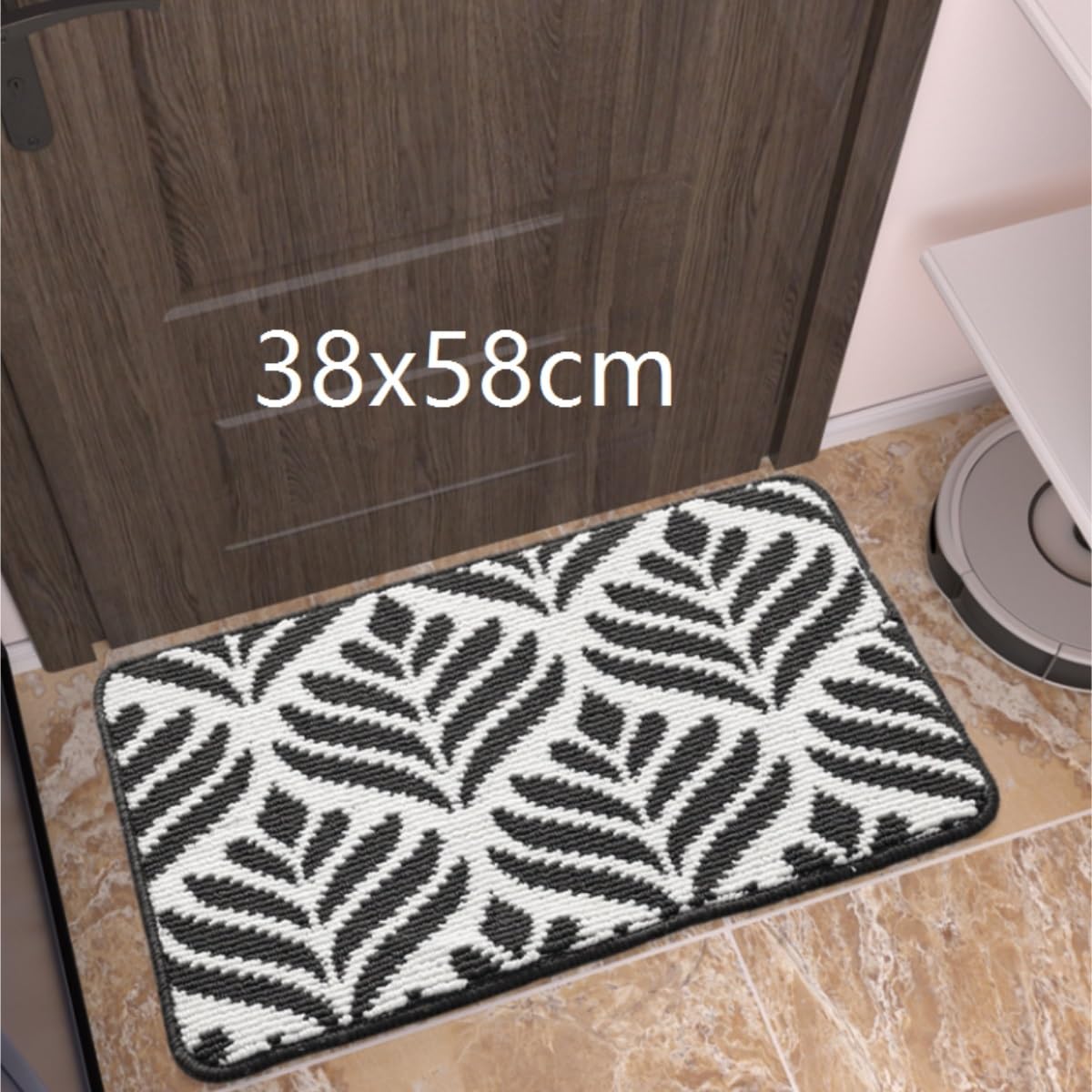 Zerbino Semplice Tappetino for Porta D'ingresso, Bagno, Portico, Soggiorno, Camera da Letto, Casa per L'Ingresso(G)