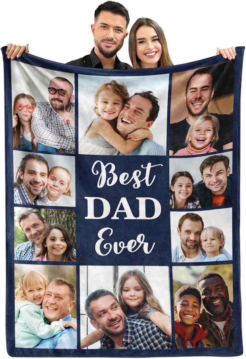 MeMoShe Custom Blankets with Photos 60"80" Personalized Couples Gifts Customized Picture Blanket I Love You Gifts Birthday Gift for Wife Husband Girlfriend Boyfriend