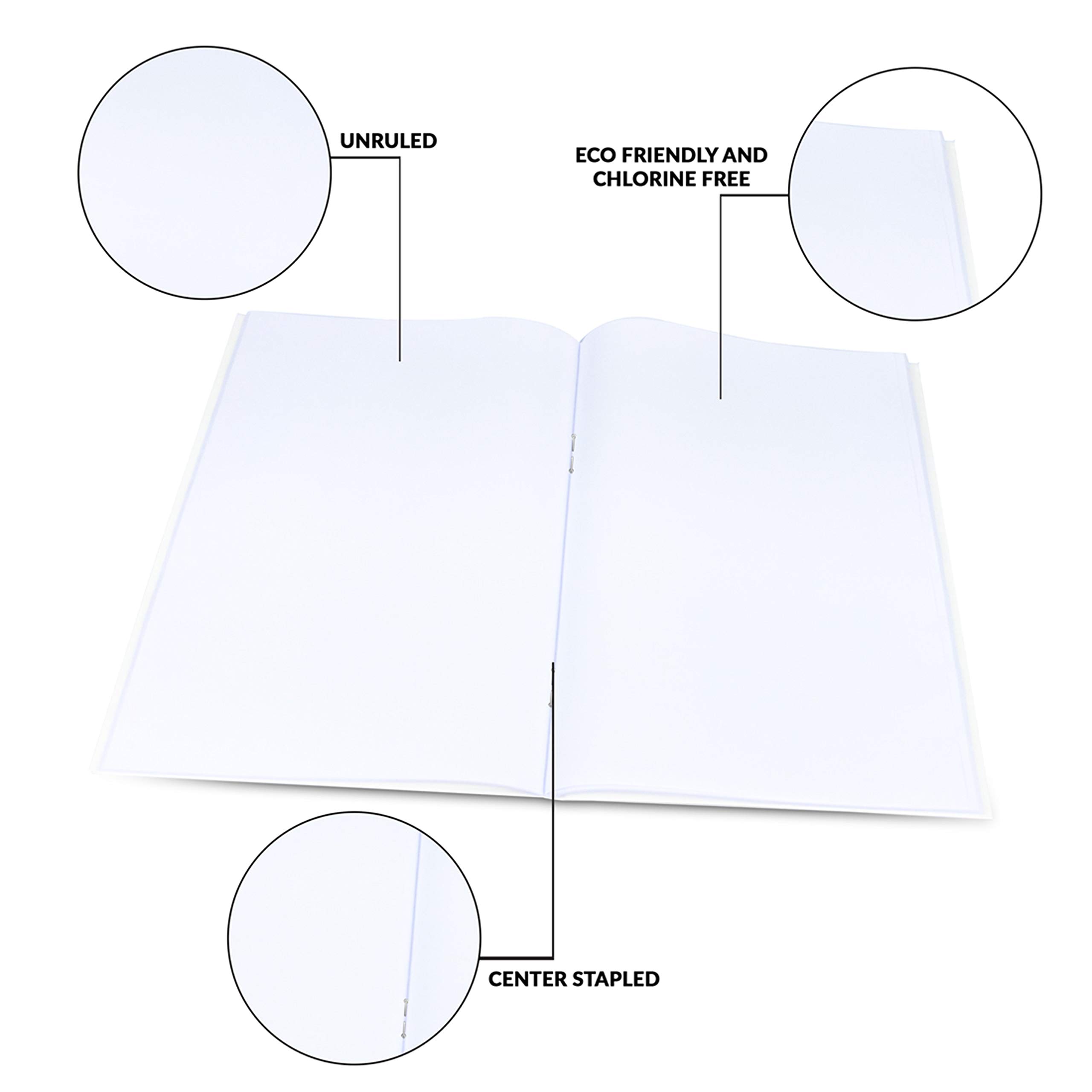 Classmate Notebook - Unruled, 172 Pages, 190 mm x 155 mm - Pack of 5 4