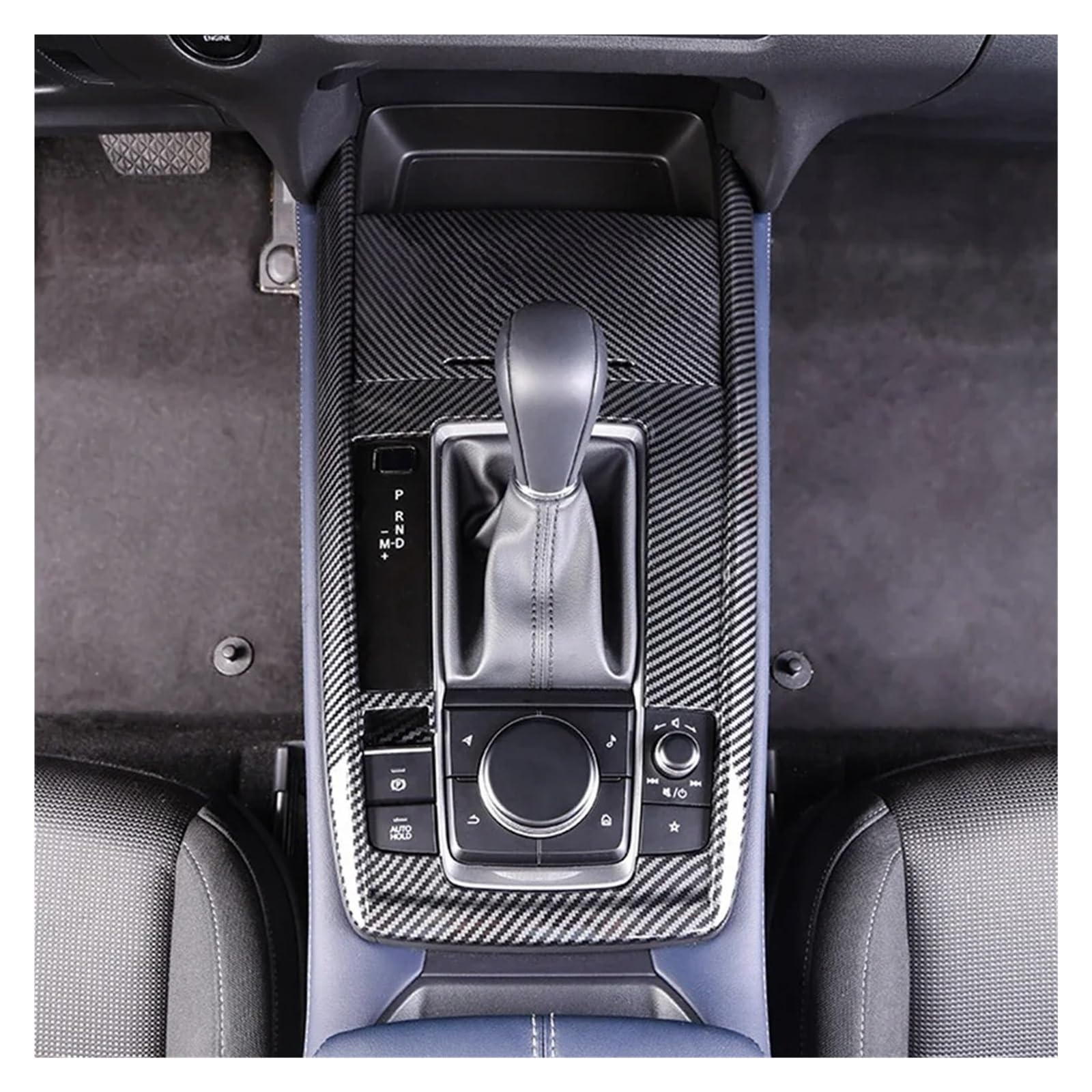 Cubierta panel engranajes Para Mazda CX30 Para CX-30 2019 2020 2021 Panel Engranaje Central Coche Panel Control Calcomanía Caja Cambios Coche Modificación