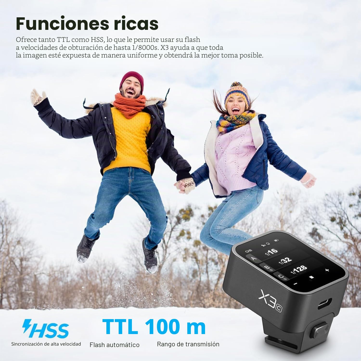 Godox X3S x3s x3-s Disparador de Flash inalámbrico TTL Compatible con cámara Sony Transmisor de Flash con Pantalla táctil OLED (GODOX Xpro-S/XProII-S/X2T-S/versión actualizada)