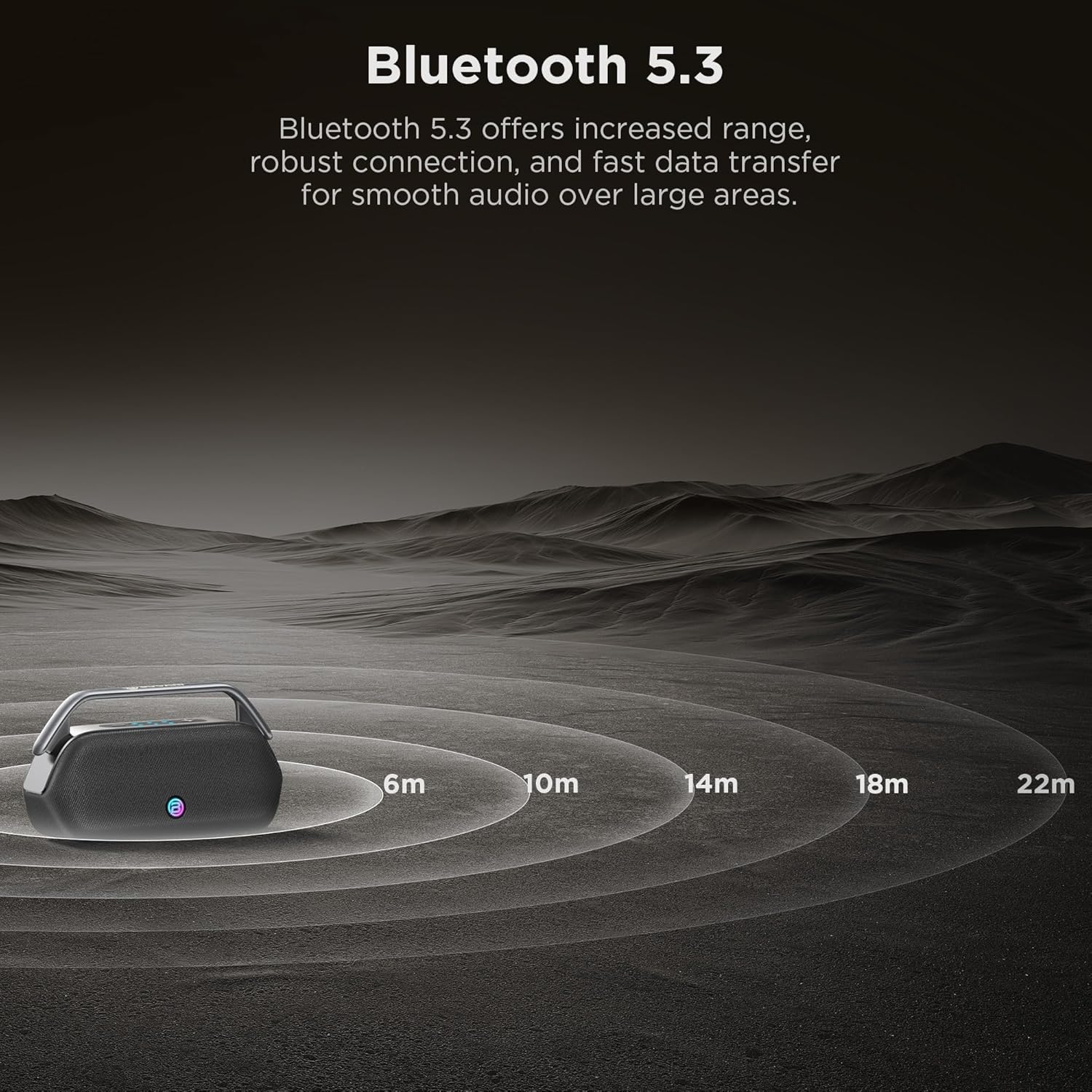 BUGANI Boost Max - Altavoz Bluetooth portátil de 240 W, autonomía de reproducción de 16 horas, subwoofer, soporta funciones auxiliar/USB/banco de energía, altavoz externo para camping, playa, fiestas