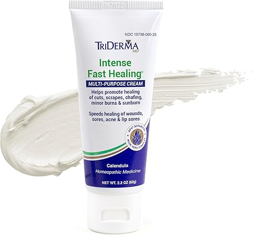 Miniatura 9 de TriDerma - Crema curativa intensa rápida para irritaciones de la piel difíciles de curar, llagas, erupciones cutáneas, manos secas y agrietadas,