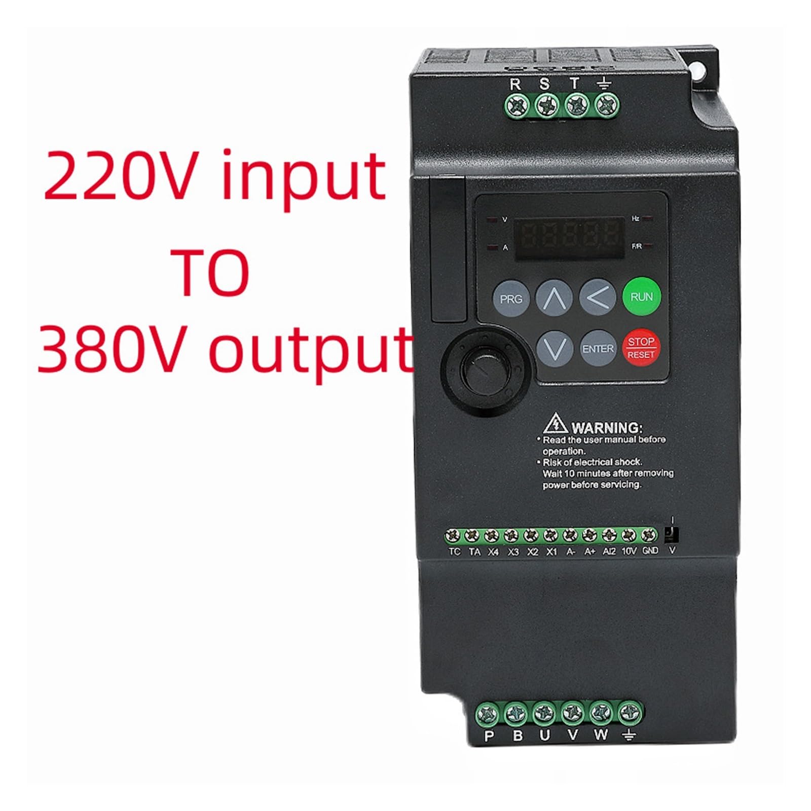 Variador De Frecuencia 220 do 380 V VFD przetwornica częstotliwości o zmiennej częstotliwości falownik 1,5/2,2/3,7/4/5,5/7,5/KW regulator prędkości silnika Kompaktowa konstrukcja(5.5KW)
