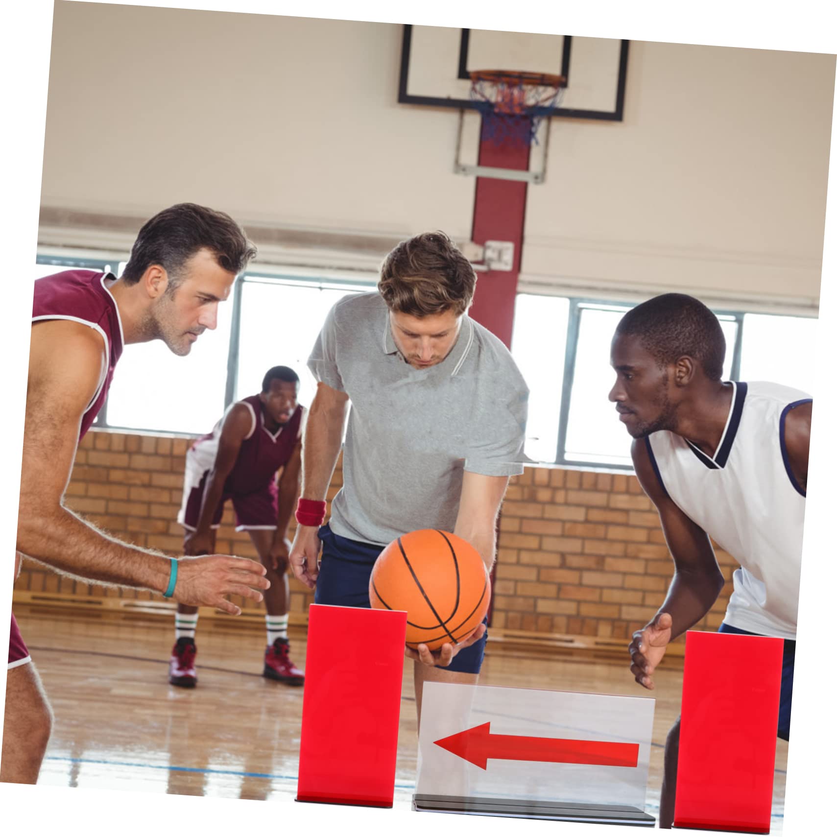 GOOHOCHY 1 Set Basketball Referee Cards Set Team Names Insert Professional Court Supplies Referee Gear