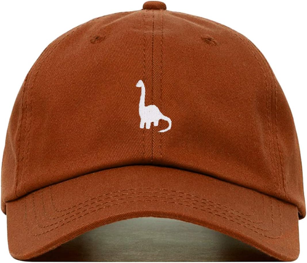 Brachiosaurus Baseball Hat, Embroidered Dad Cap, Unstructured Soft Cotton, Adjustable Strap Back (Multiple Colors)