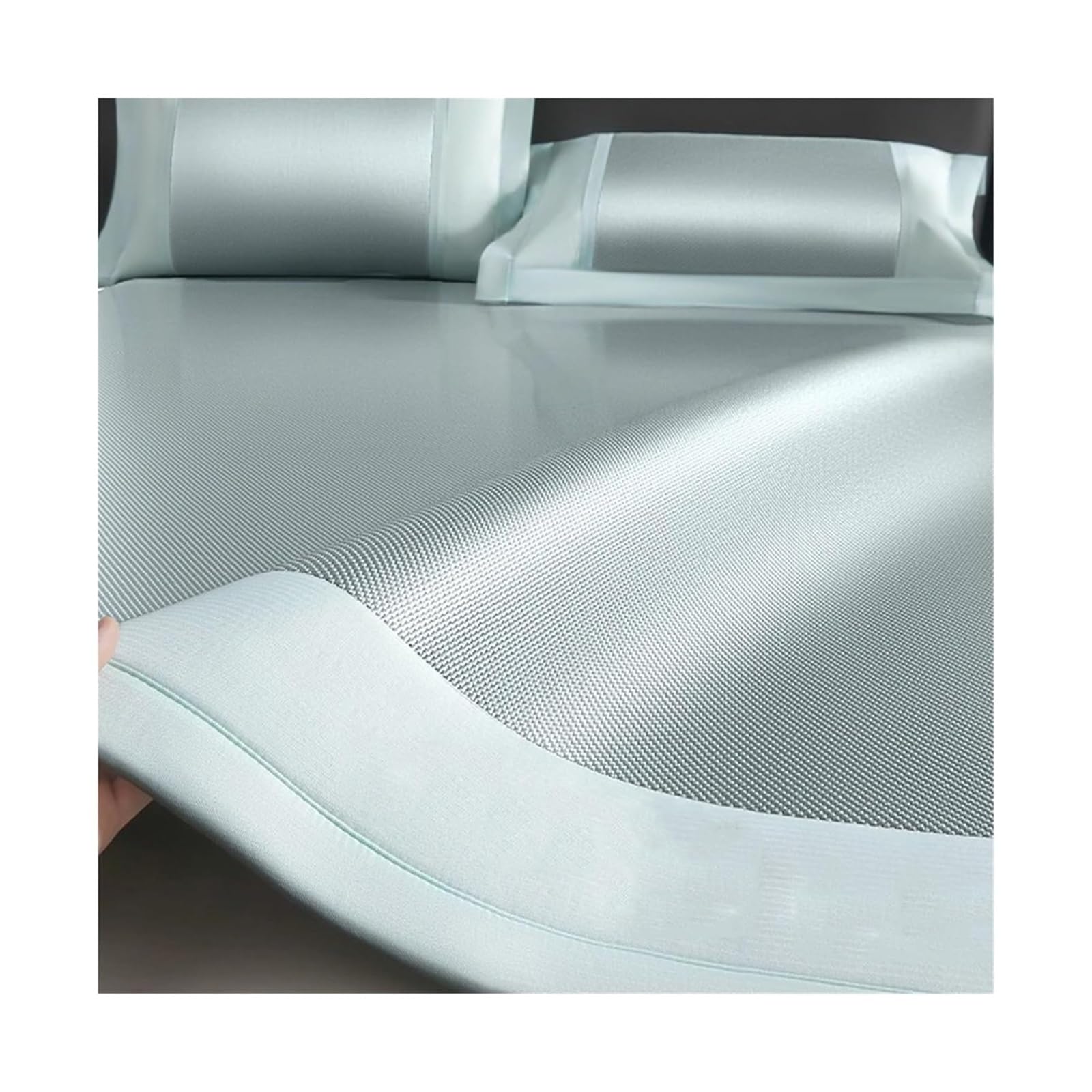 Estera refrescante de bambú premium de seda de hielo, colchón de verano con funda de almohada