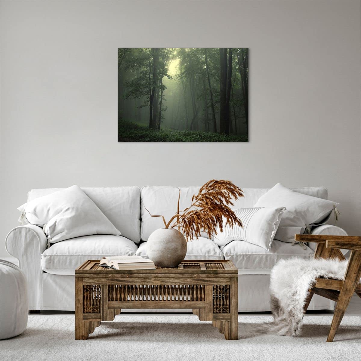 Impression sur toile - Image sur toile - L'ombre d'un joueur de tennis sur le court