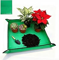 duuixcm 26x26 Waterproof Repotting Mat for Indoor Plants & Succulents - Portable Soil Mess Control Potting Tray