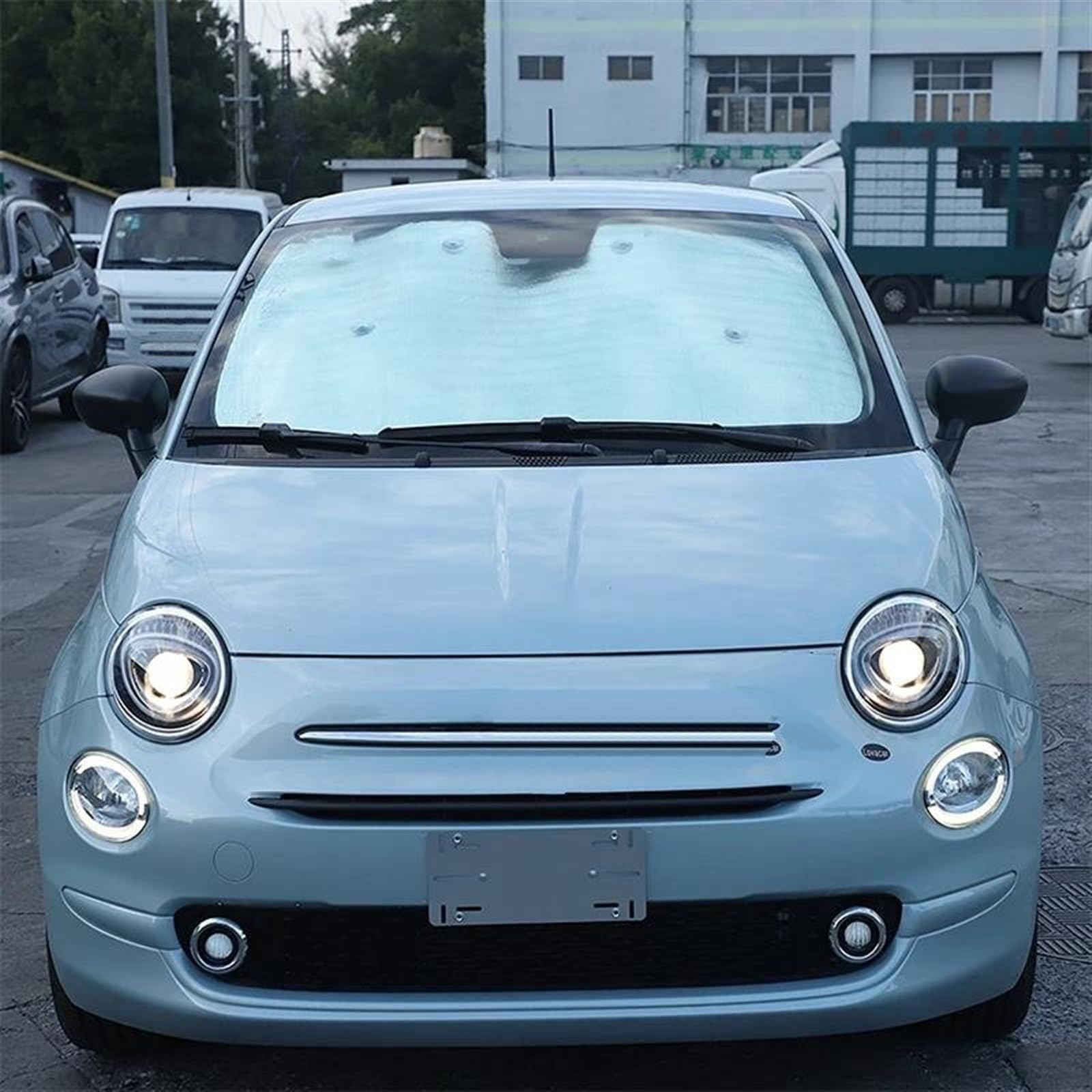 Cortinillas Coche Parasol Ventana Completa Coche Cubierta Protección UV Parasoles Cortina para Fiat 500 2010-2012 2013 2014 2015 2016 2017 2018 2019 2020 2021 2022 Parasol Ventana Coche(6pcs)