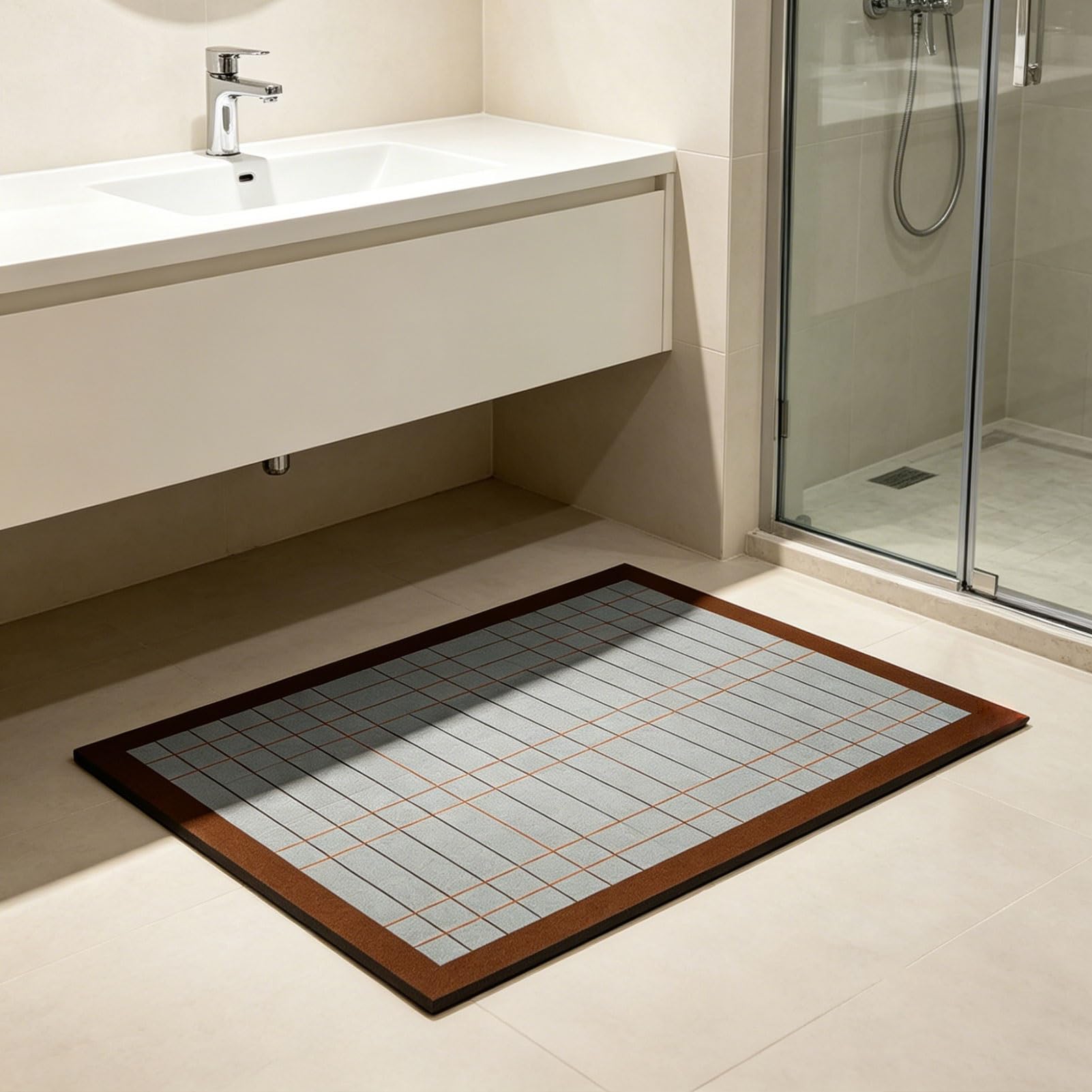 Tappeto da Bagno, Tappetino d'ingresso ad Asciugatura Rapida, Lavabile, Antiscivolo, per la Cucina, Morbido e Assorbente, Ideale per Lavanderia, corridoio, Passaggio, Cucina e Ingresso (40x