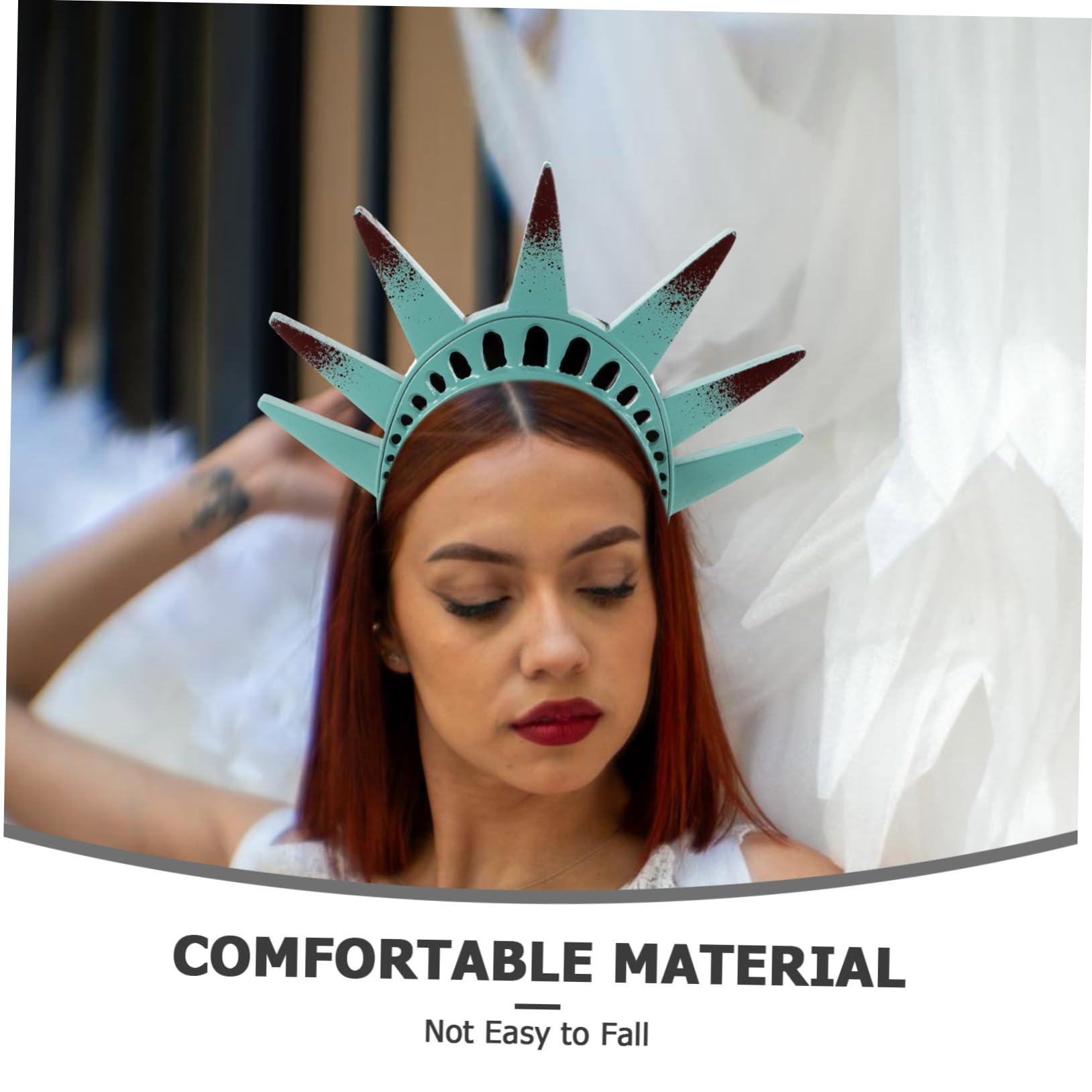 LIFKOME Statue of Headband Crown Hat for Halloween Cosplay and Themed Parties Comfortable Costume Headpiece with Detailed Craftsmanship - Image 3