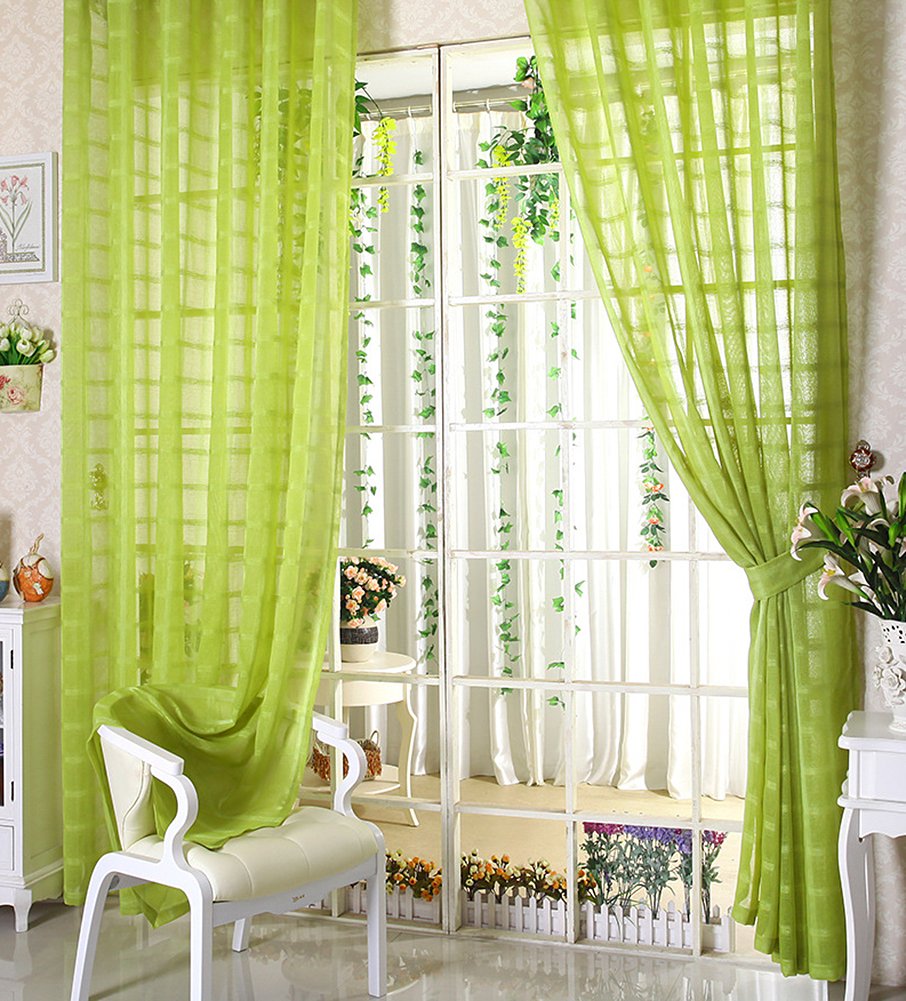 Zebra Striped Sheer Curtains Curtains & Drapes
