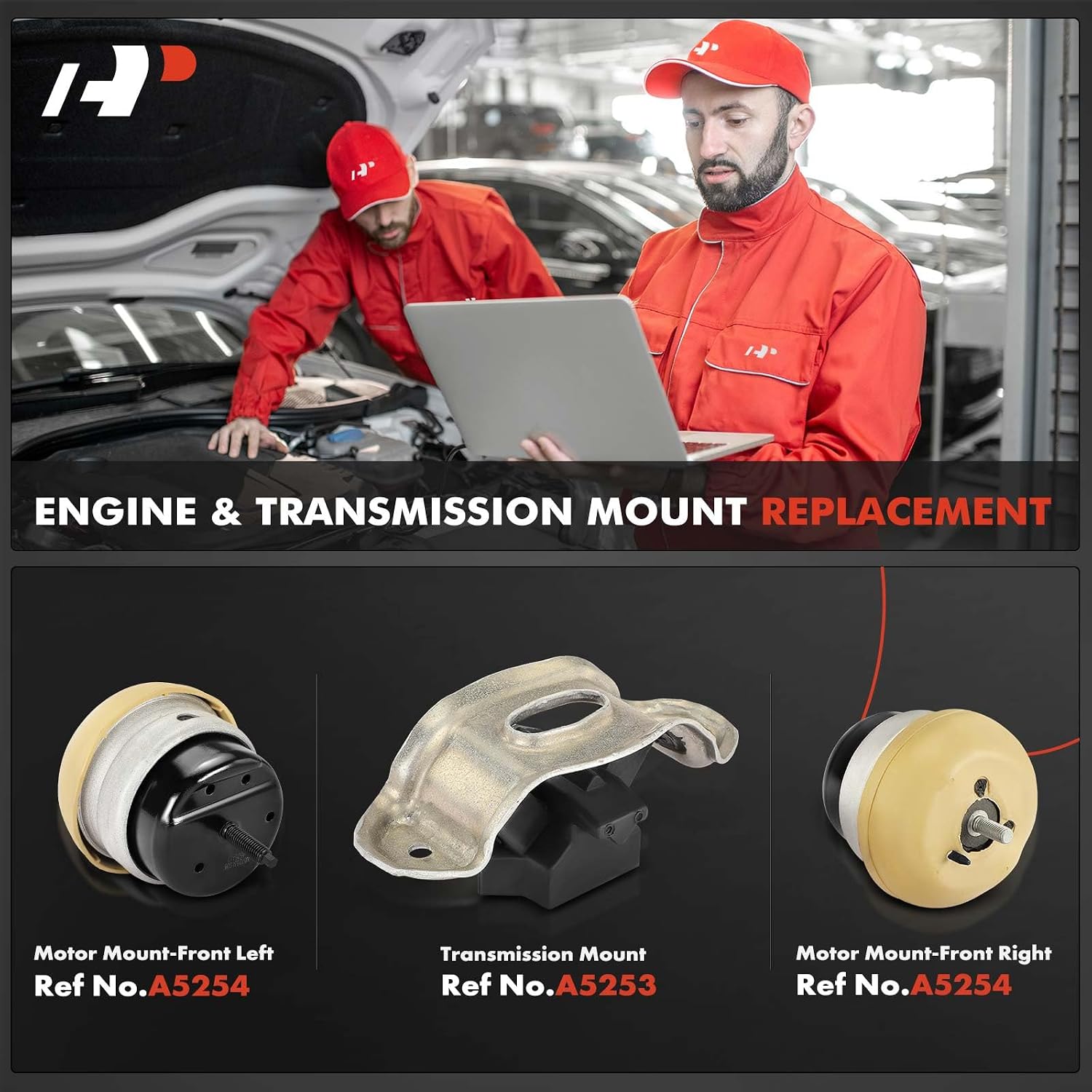 A-Premium 3PCS Engine Motor Mount and Transmission Mount Kit Compatible with Ford Thunderbird 2002-2005 & Lincoln LS 2000-2006, 3.0L 3.9L, Automatic Transmission Only