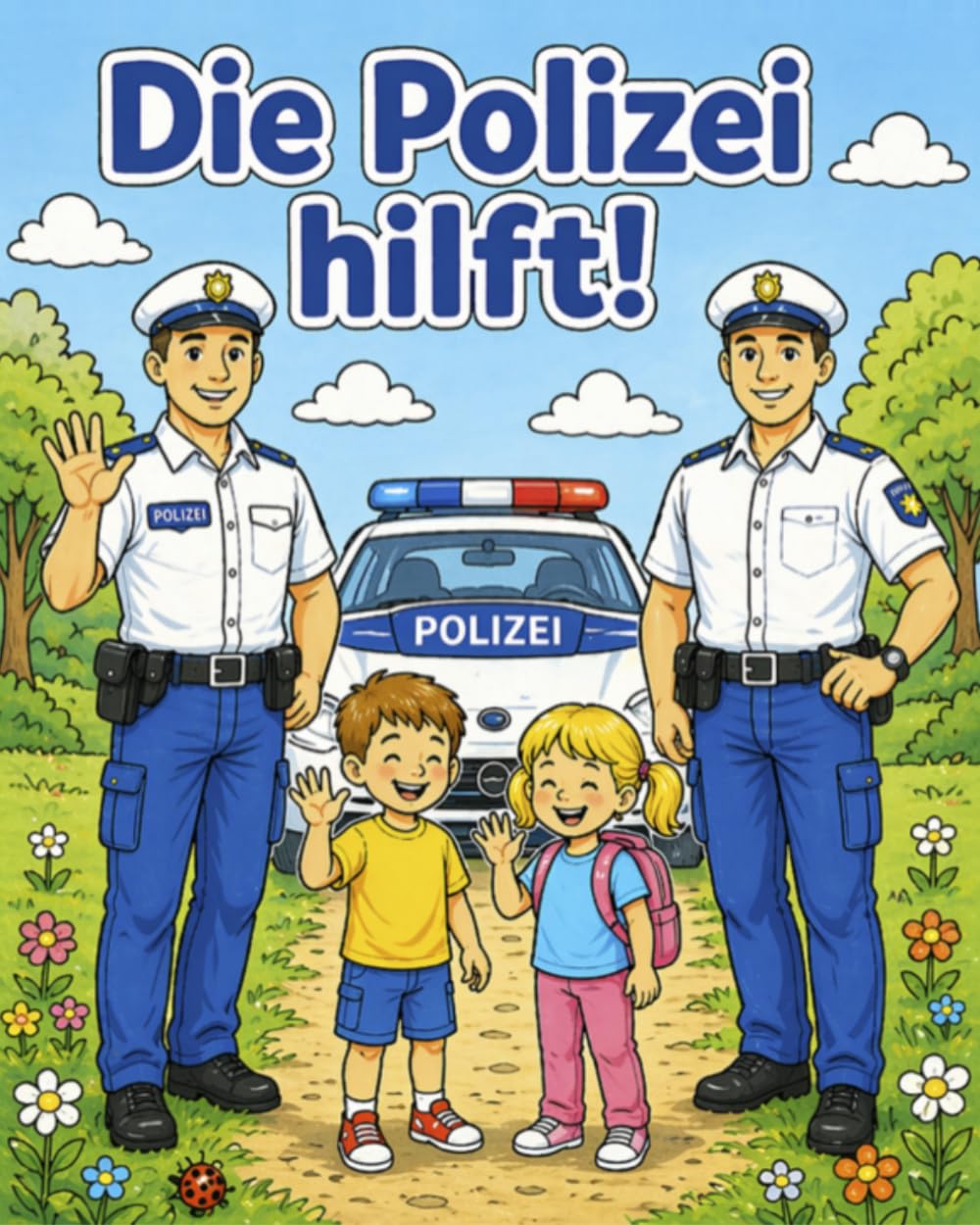 Die Polizei Hilft! - Ein lehrreiches und spannendes Malbuch für Klein und Groß: Mit einfachen Ausmalbildern rund um Polizei, Sicherheit und richtiges ... - spielerisch lernen und kreativ entspannen