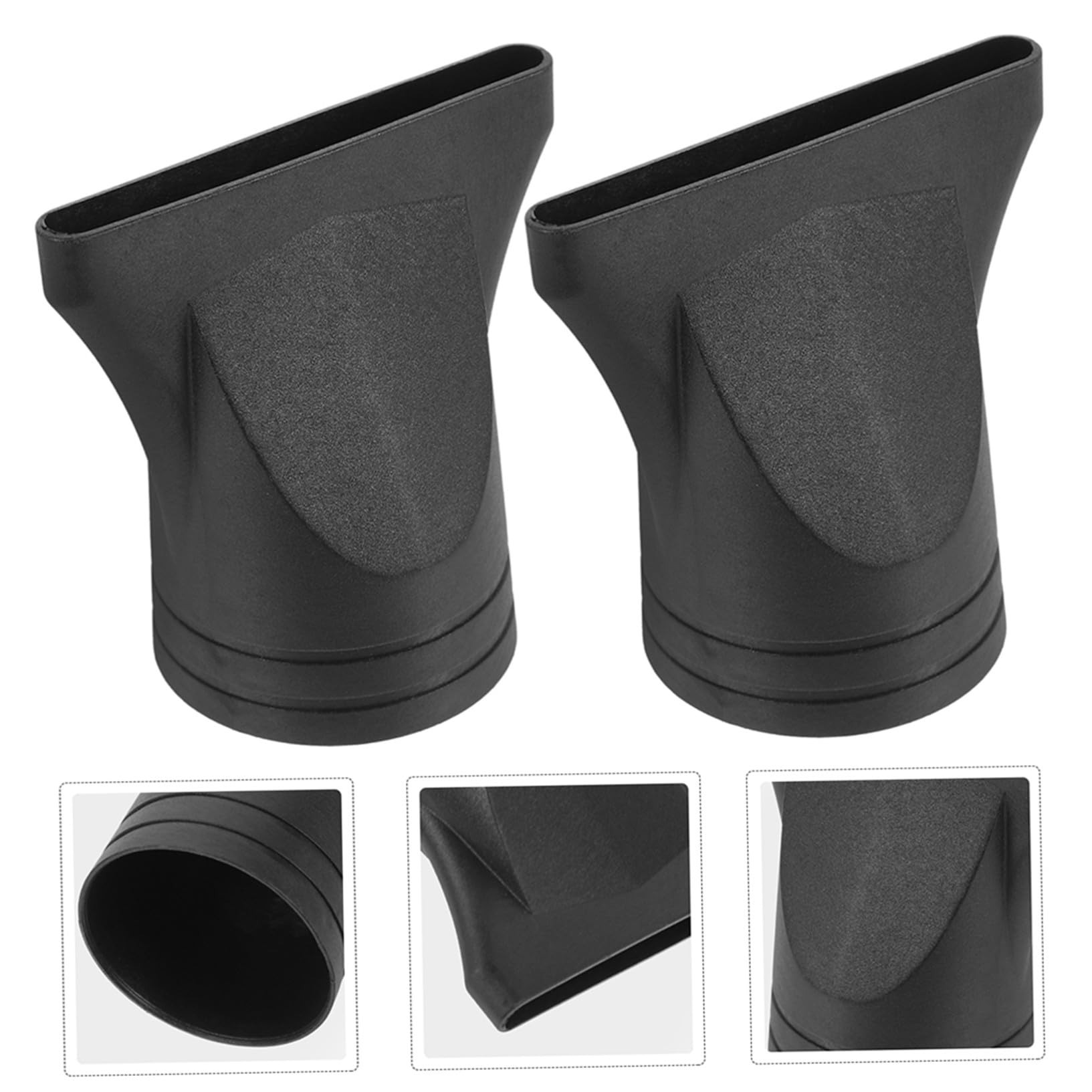 Boquilla Concentradora Para Secador De Pelo 4 Piezas Tamaño 4-4.8 Cm Accesorio Negro Para Cuidado Del Cabello Uso Profesional y Doméstico