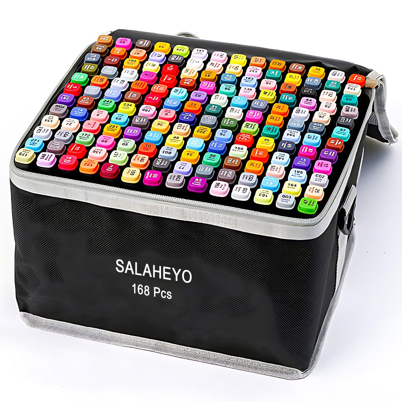 SALAHEYO 168 Colors Alcohol Markers with Base Art Drawing Markers Set for Adults Painting,Coloring,Sketching, Comics, Illustration- Refillable