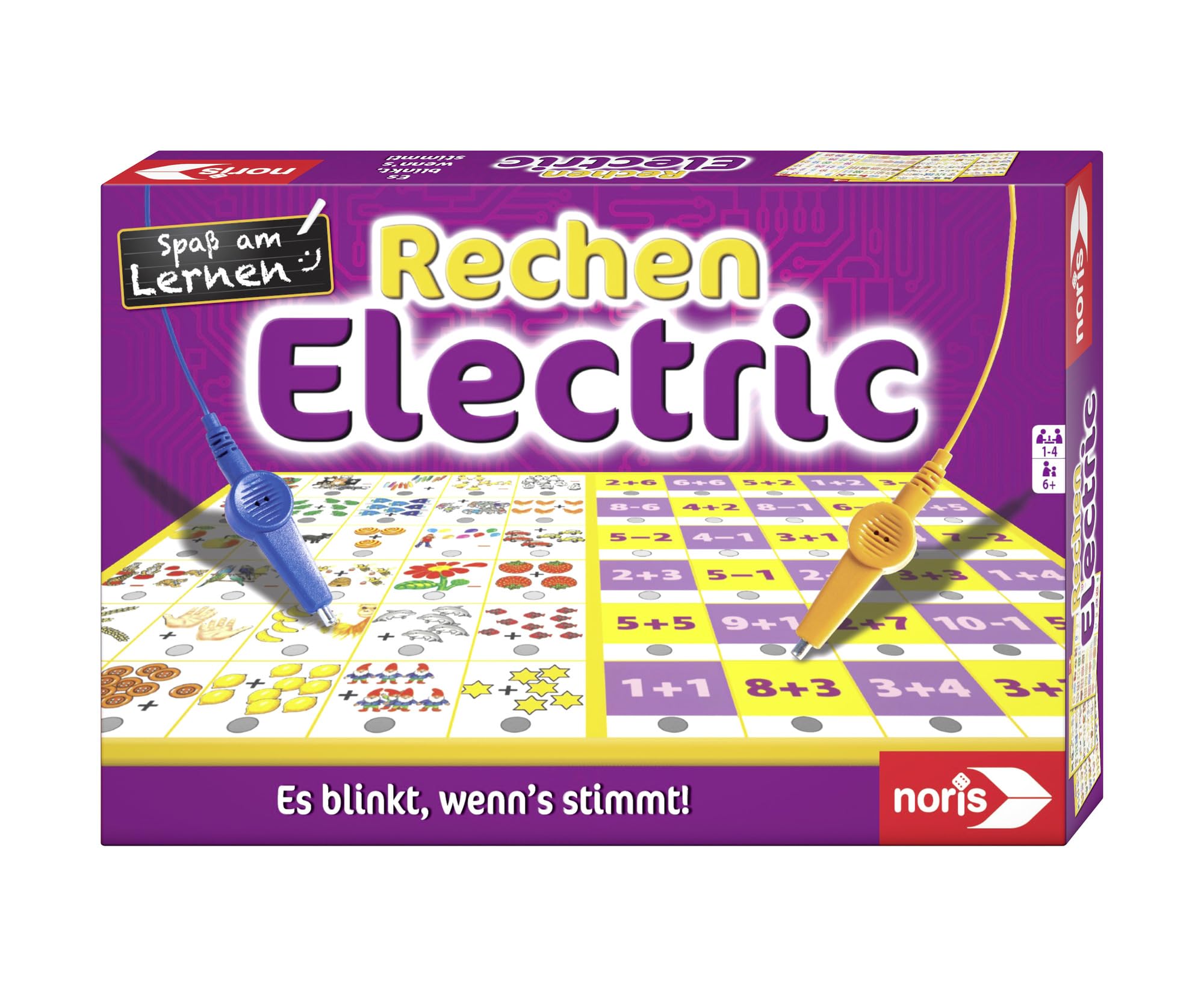 Noris Electric Educational Game - Rake Electric (Multi-Color) 1-4 Players, Age 6+