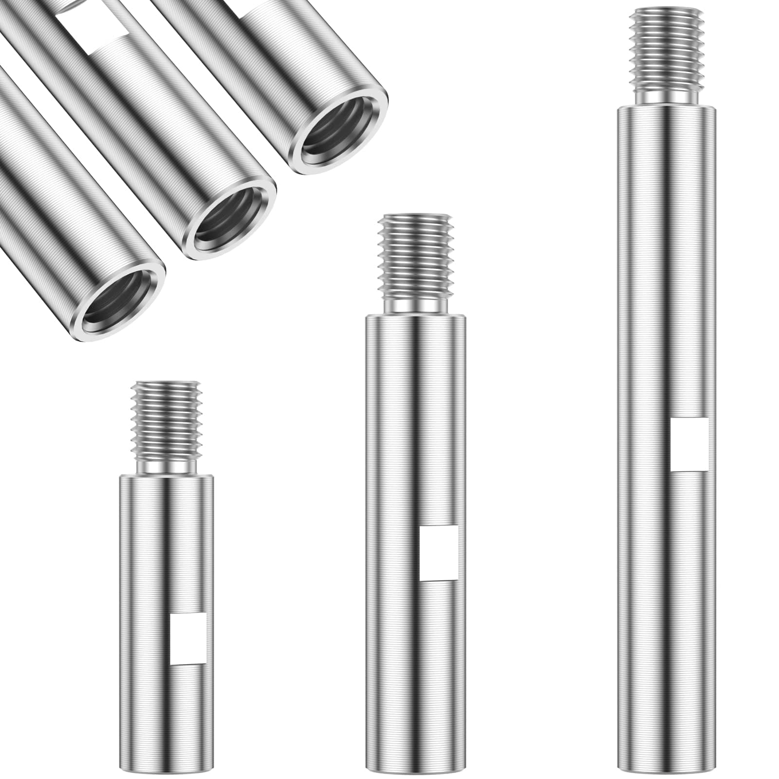 3Pcs Angle Grinder Extension Rod 3/4/5.5 Inch M14 Angle Grinder Extension Shaft Aluminium Alloy Rotary Angle Grinder Lengthen Connecting Rod for Polisher Grinding Machine-picture-44