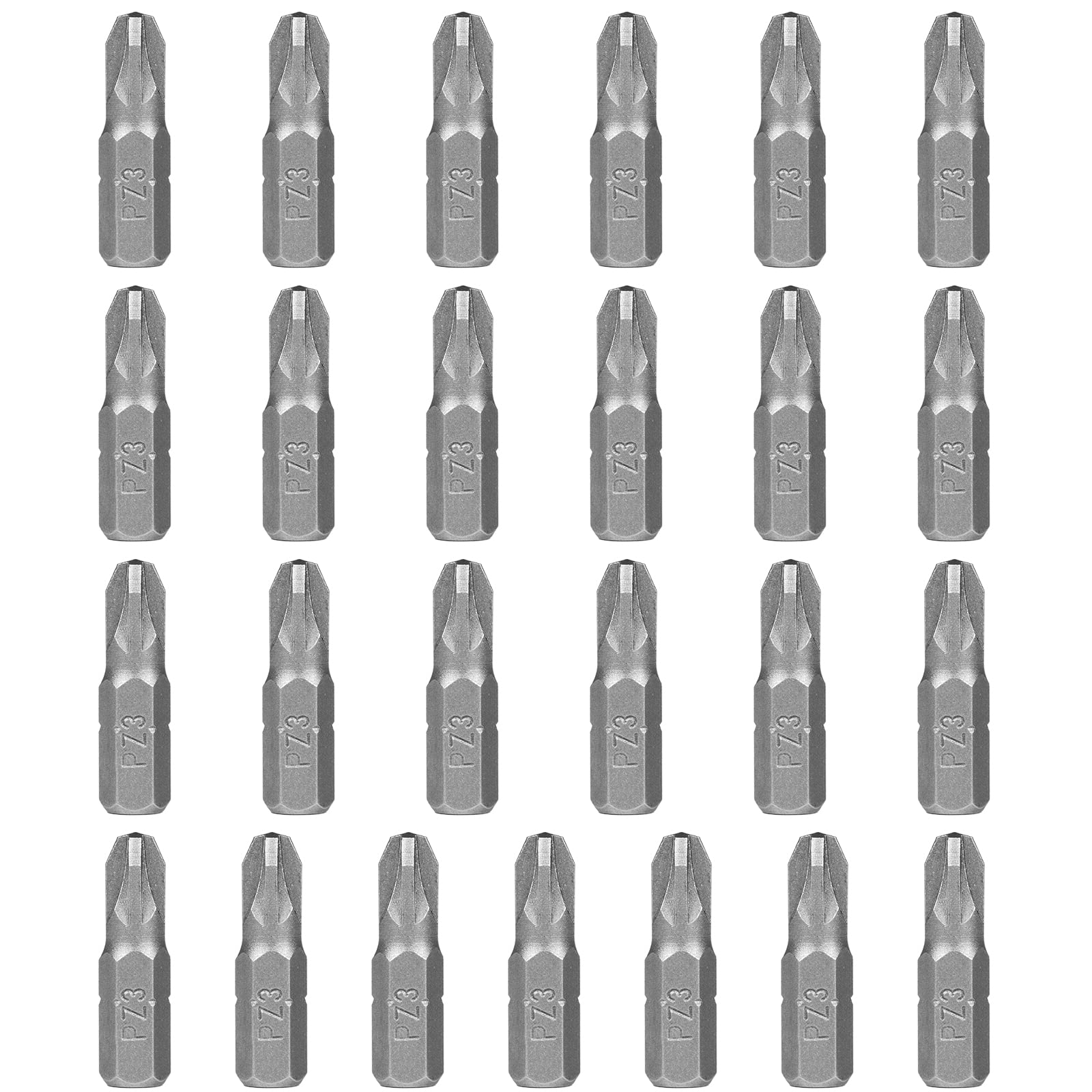 HPHOPE PZ3 Bit x 25mm Length Screwdriver Bits, 1/4 Inch Standard Hex Fitting, 25 Bits per Box, PZ3, 25Pcs - Image 2