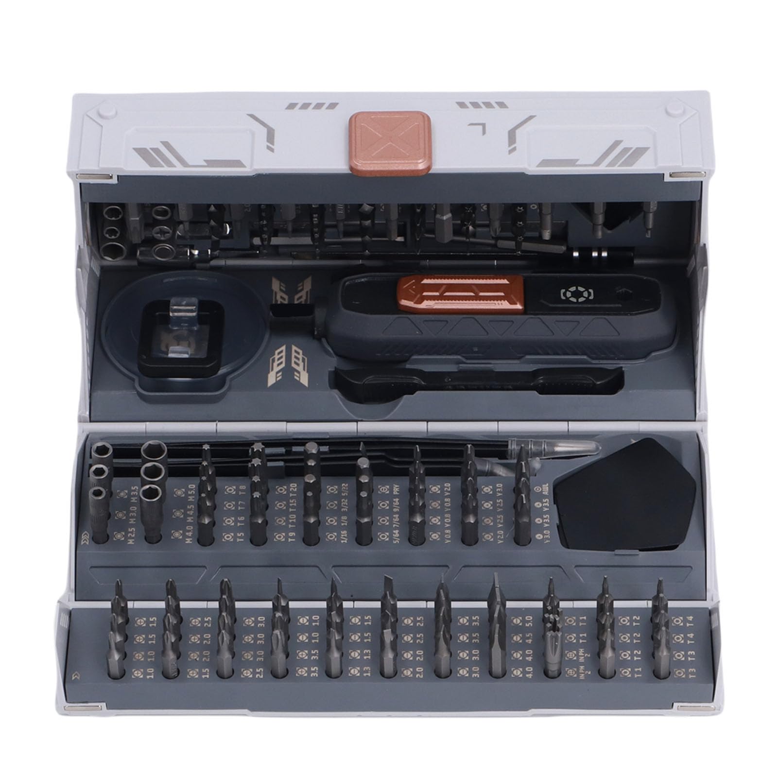 Wakects Zestaw śrubokręta Mini Precision, z 160 Bitami, Uchwytem Zapadkowym, Magnetyzatorem, dla Elektroniki, Komputerów, Zegarków, Zestawu śrubokrętów, Stalowych Bitów CRV, Wielobarstwem Małego