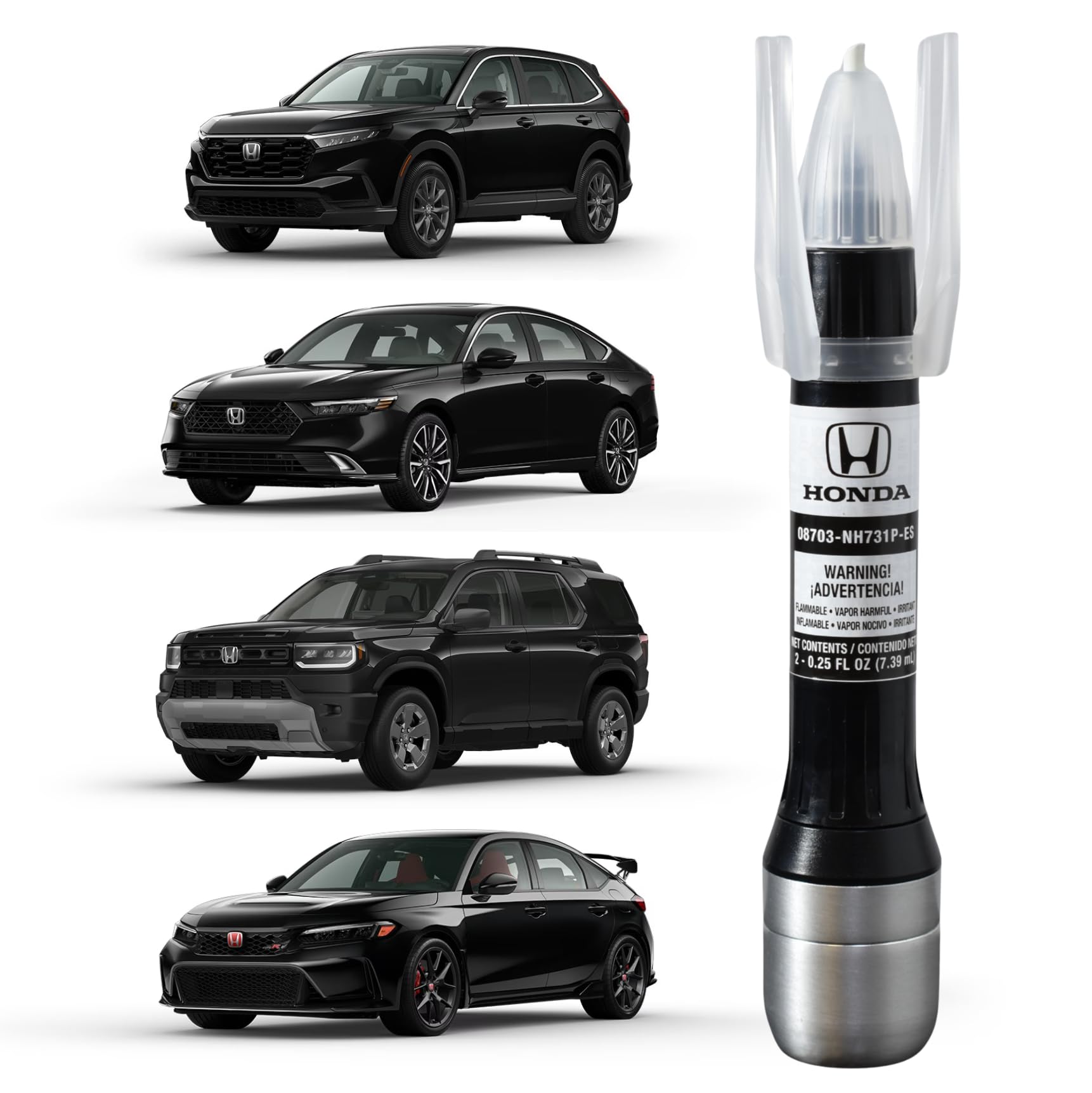 Honda Genuine 08703-NH731P-ES Touch-Up Paint Pen, Crystal Black Pearl