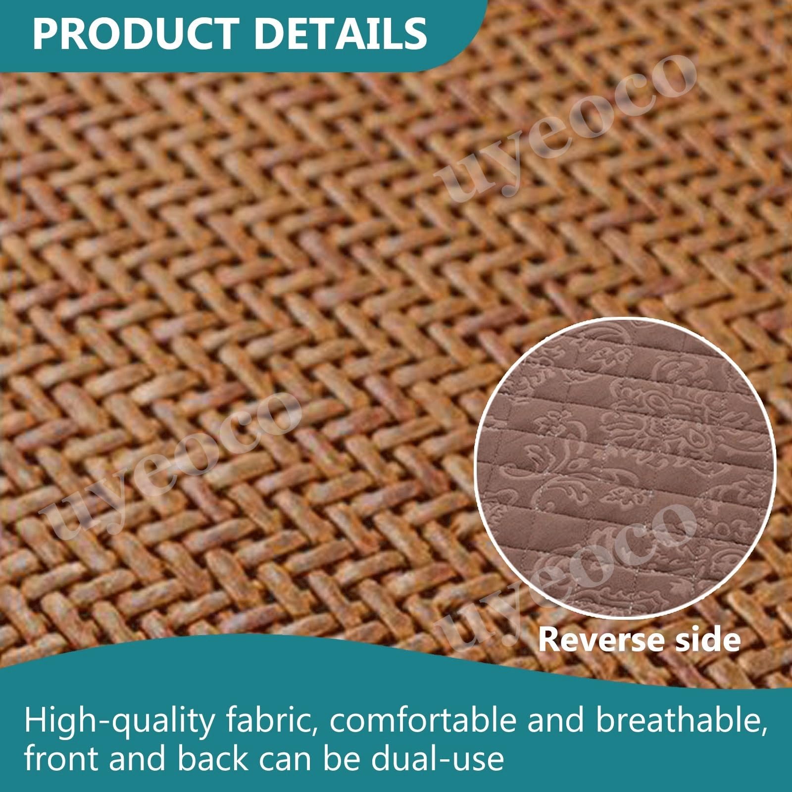 Panca versatile per interni ed esterni, 120 cm/150 cm/110 cm/90 cm x 40 cm/35 cm/30 cm, cuscino perfetto per giardino a baia, patio, sedie lunghe, altalene e portico in pelliccia - t & Sle