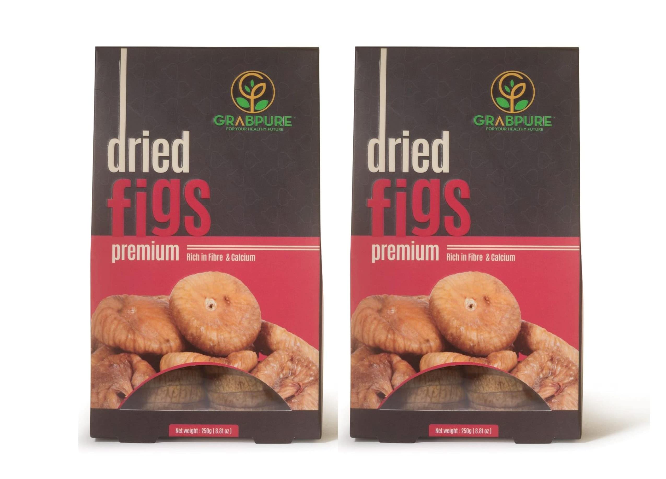 GRABPURE 100% Pure Dried Figs/Royal Afghani Anjeer Dry Fruits- 250 Grams each (Pack of 2)| anjeer 500g (B09Q94RJQ6) Amazon Price History, Amazon Price Tracker