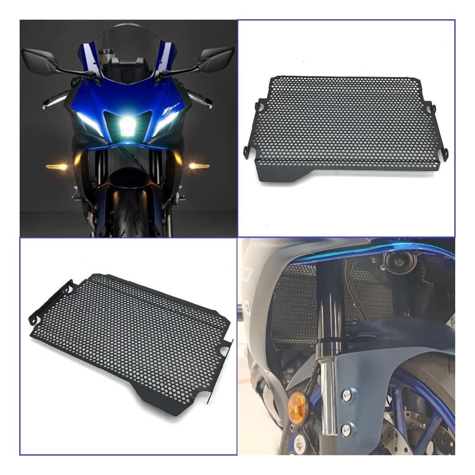 Dla Yamaha YZFR7/ABS 2021-2024 Osłona Chłodnicy Motocykla