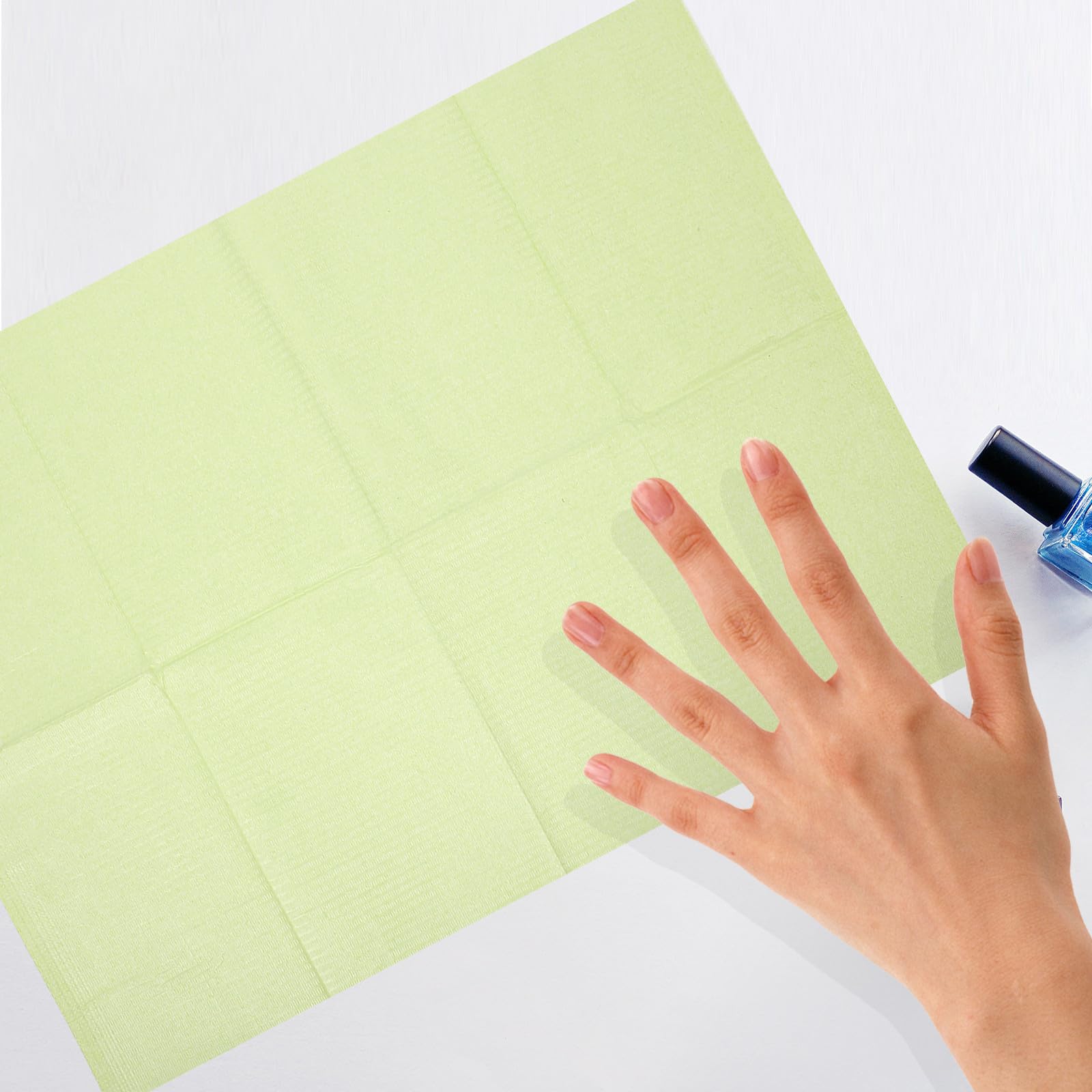 Tappetini Monouso per Unghie in Carta 125 Pezzi Protezione Delicata e Non Irritante per Saloni di Tatuaggi e Manicure Professionale