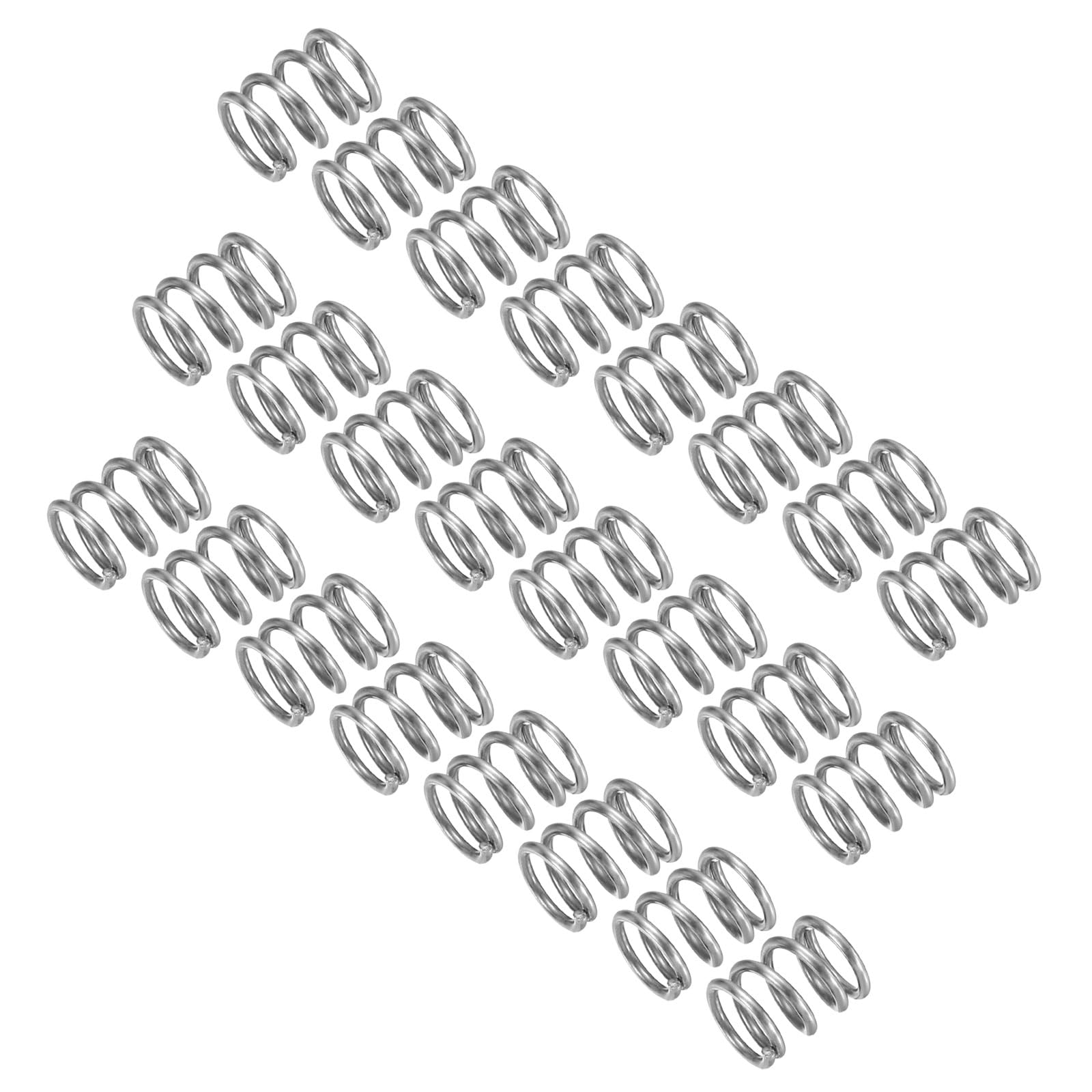 uxcell 25Pcs Compression Spring, 304 Stainless Steel 8mm OD 0.8mm Wire 15mm Length Mechanical Spring for Shop Home Repair Project, Silver Tone — Amazon image 8