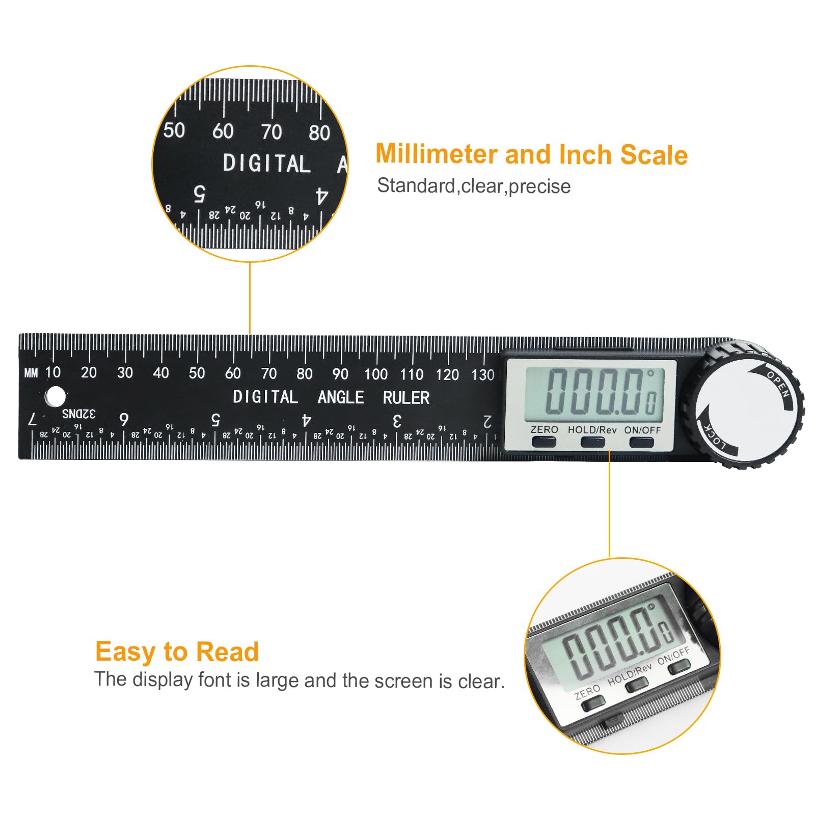 Digital Protractor Angle Finder - 7 Inch -4 Digital Protractor Angle Finder - 7 Inch -4