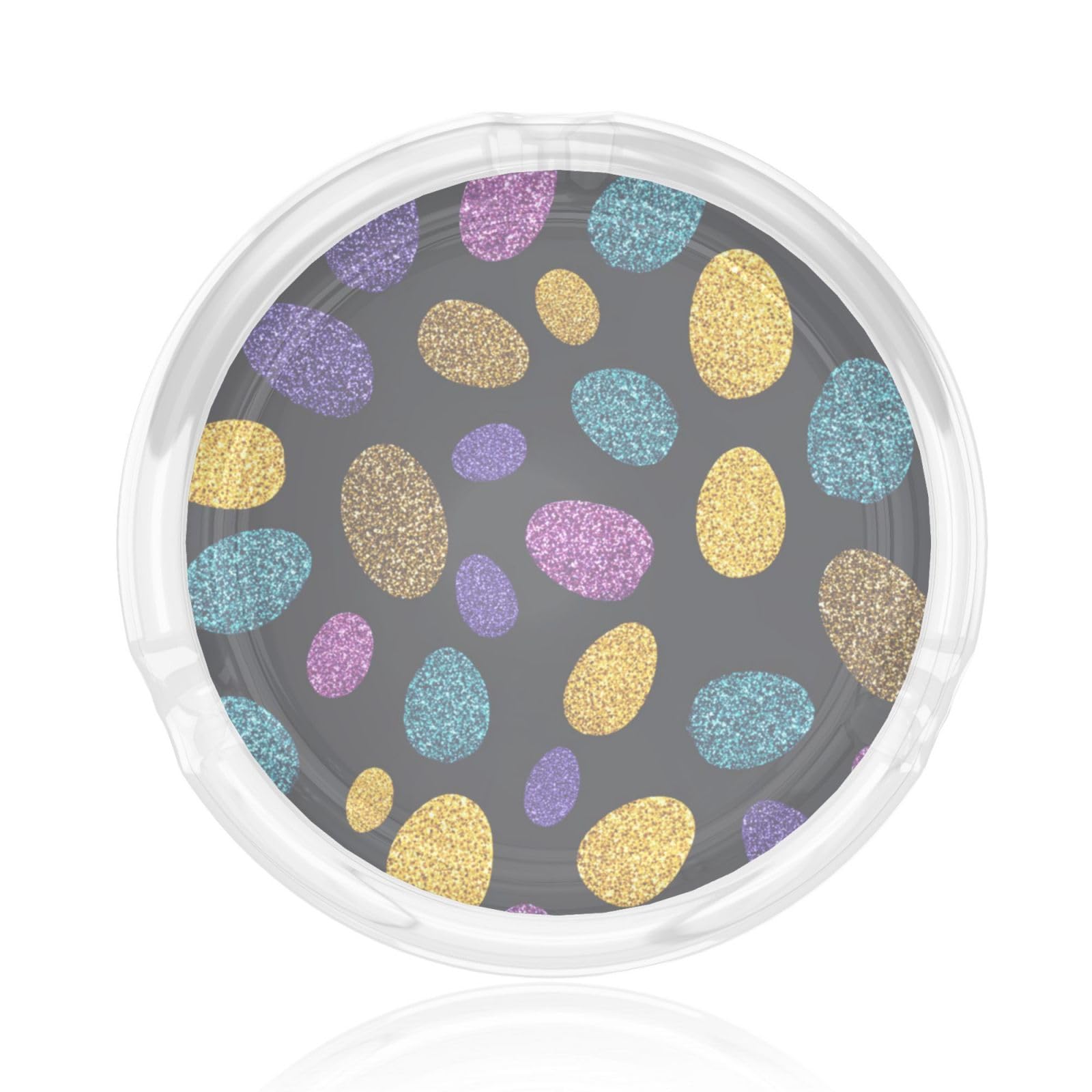 Glitter Eggs Glass Ashtray For Cigarettes Ash Trays Case For Home Office Decor
