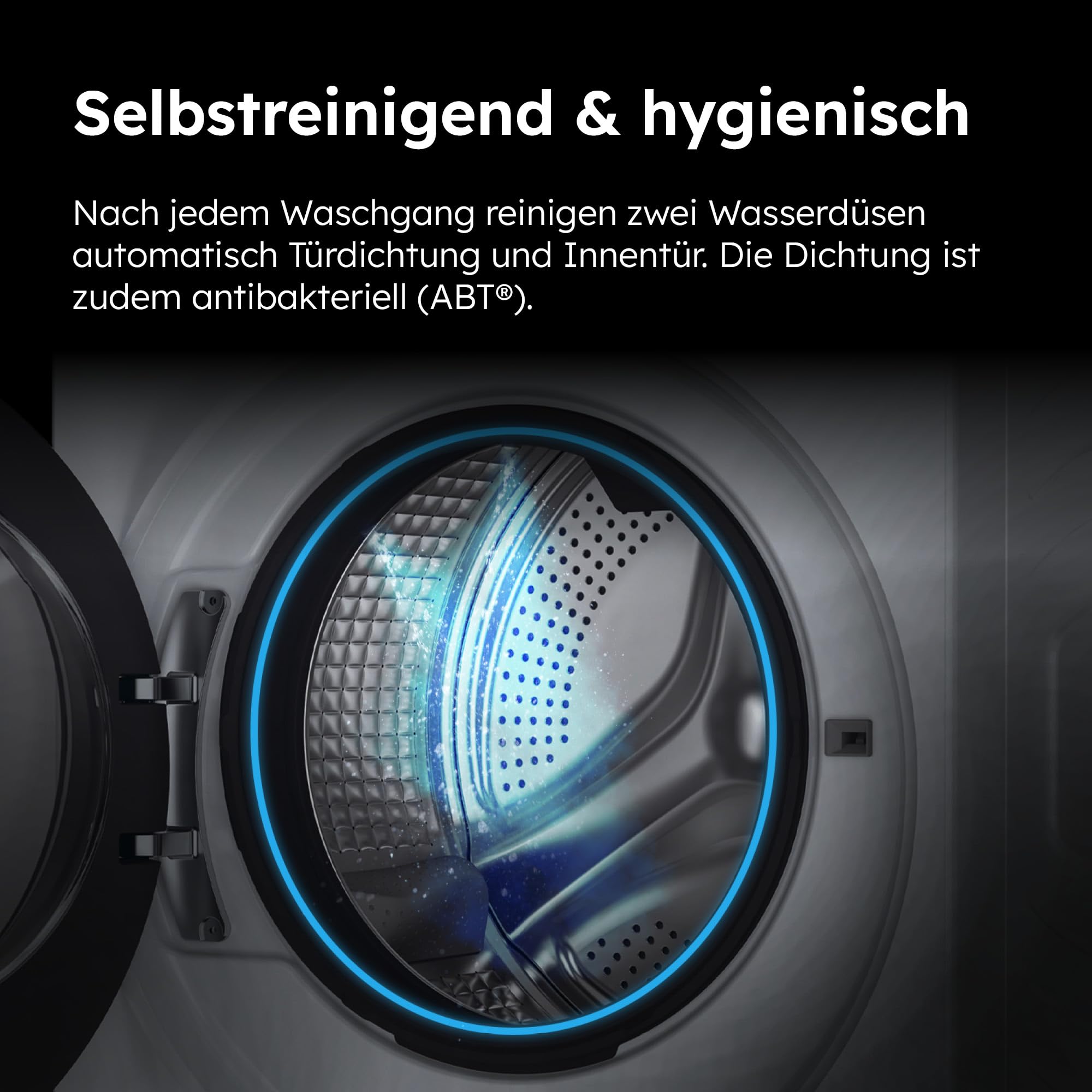 Haier Mini-Waschmaschine 5kg 51cm Breite 70cm Höhe 1200 U/Min Inverter-Motor A-Effizienz HW50-BP12307GU1