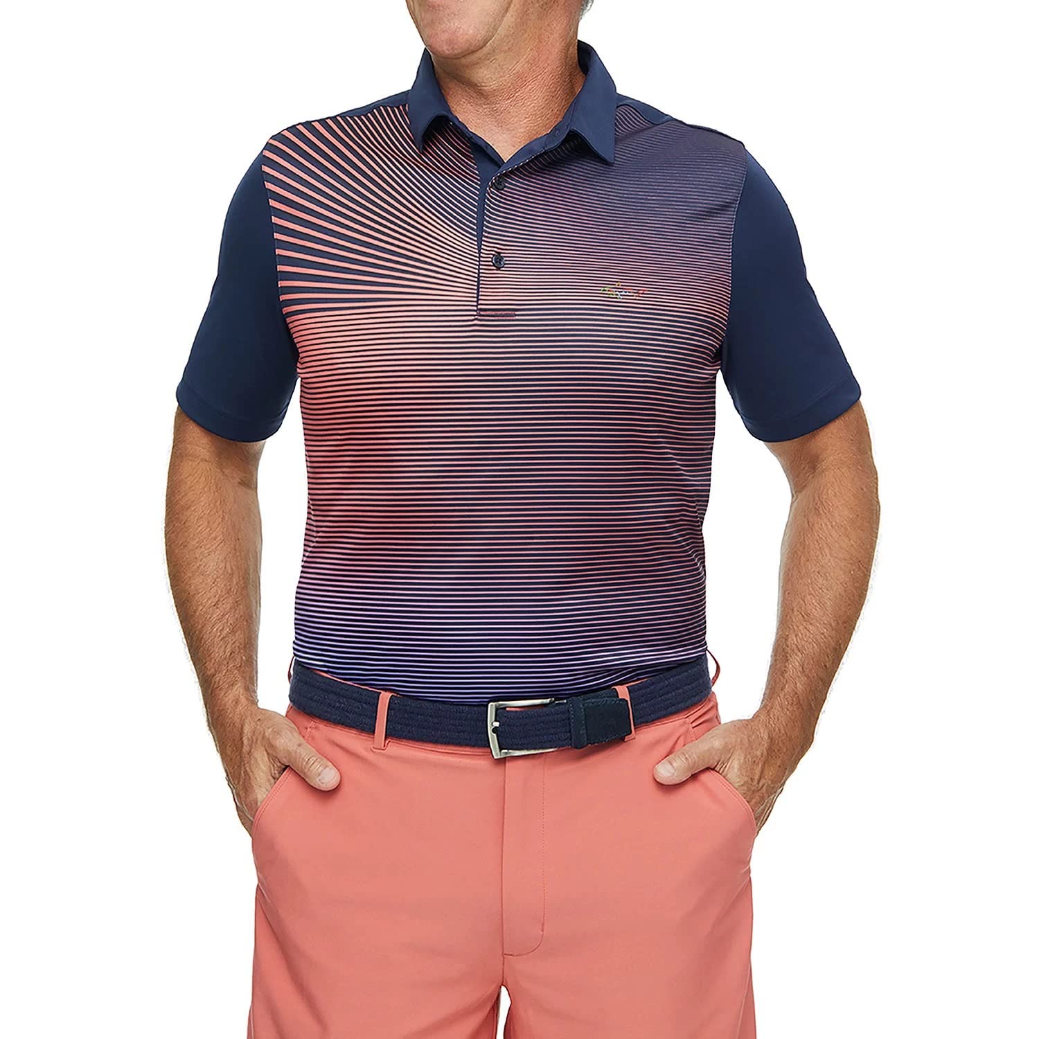 Greg Norman Men's Golf Shirt Performance Golf Short Sleeve Polo Men's