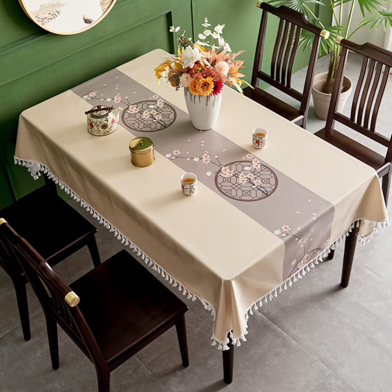 【新品、未使用品】　テーブルクロス　140×140 Amazon｜XQH テーブルクロス 140*200cm 長方形 140*140cm 撥水 汚れ