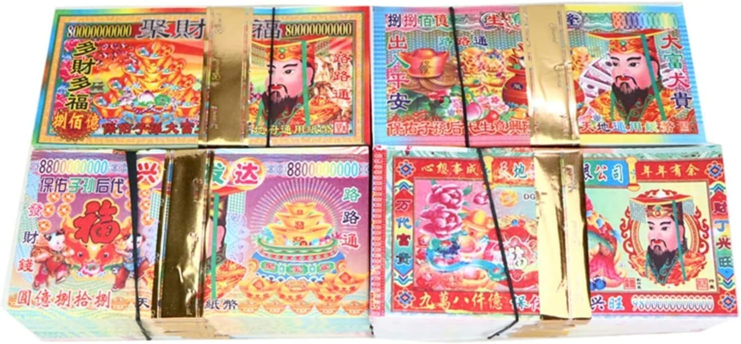 ancestors ancestors Funeral Hunger Burning banknotes Bring Good Health (Color: Multicolor Size: 15x7.5 cm)